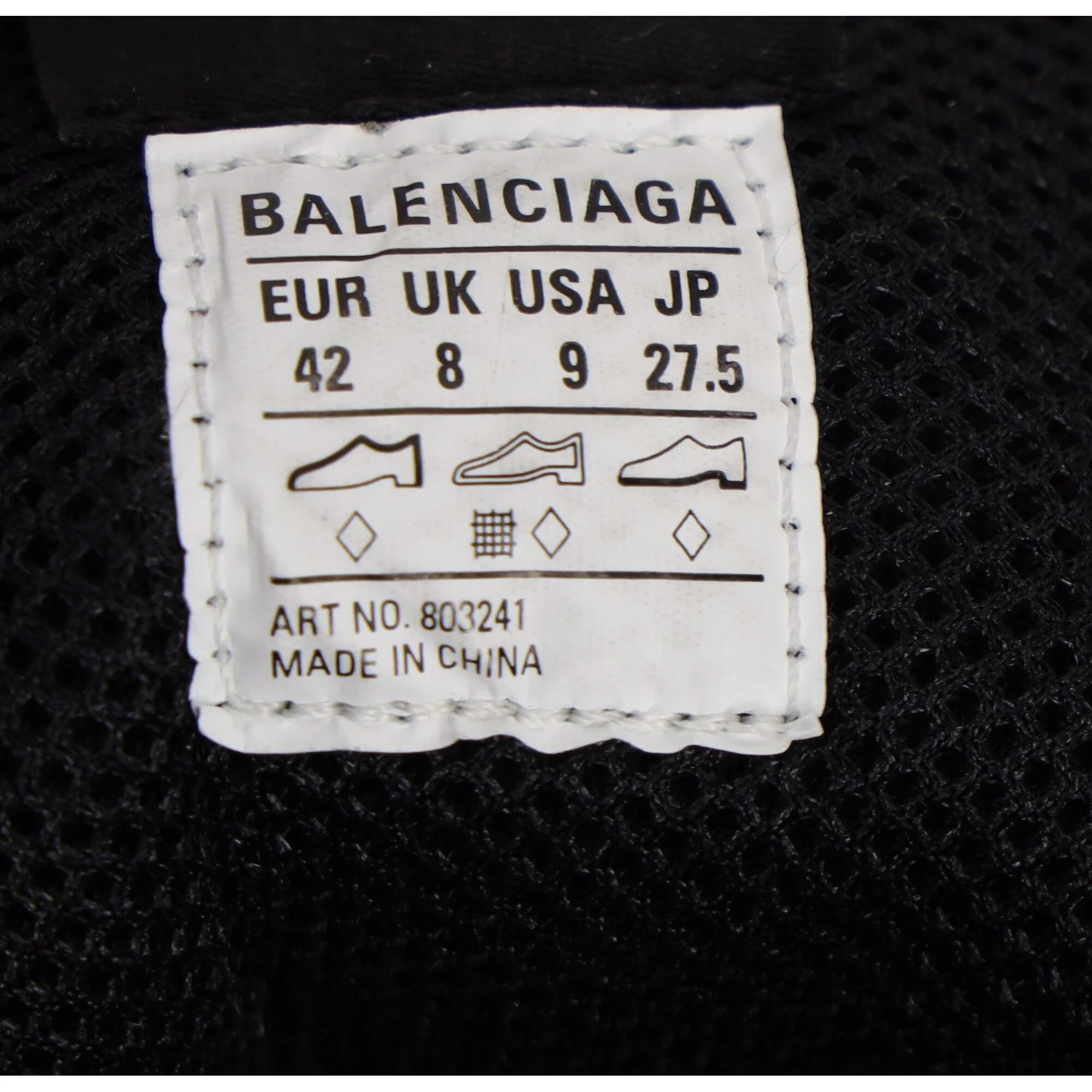 Men's Balenciaga Triple S Sporty Sneakers in Black Polyurethane - Image 7