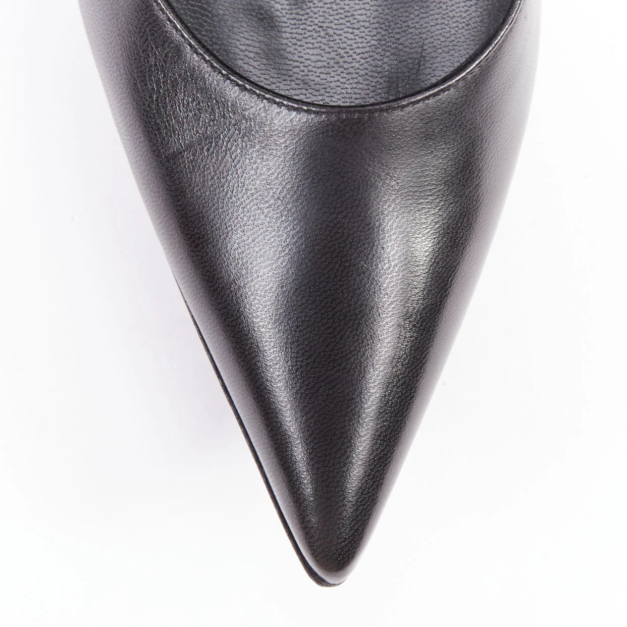 Women's BALENCIAGA Chevreau Brilliant black calf leather sculpted platform pumps EU37 - Image 6