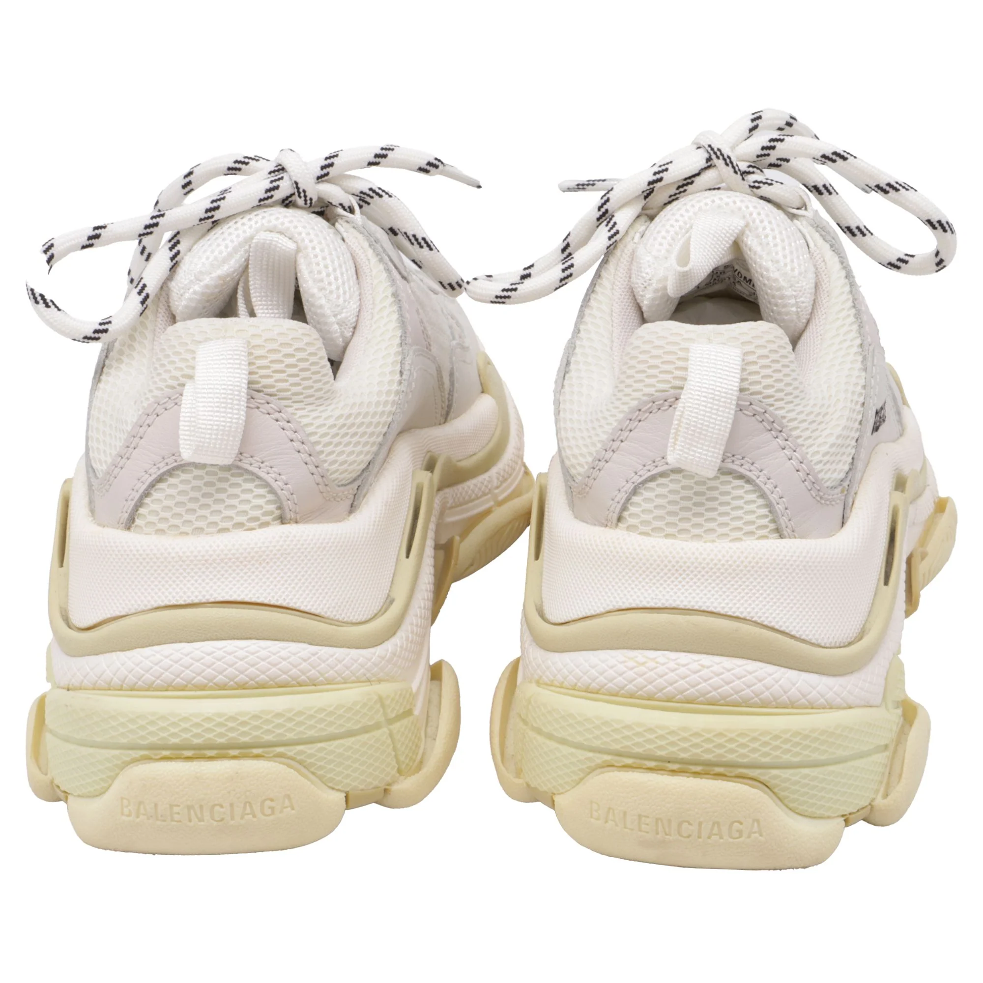 Women's Balenciaga Triple S Sneakers in White Polyester - Image 3