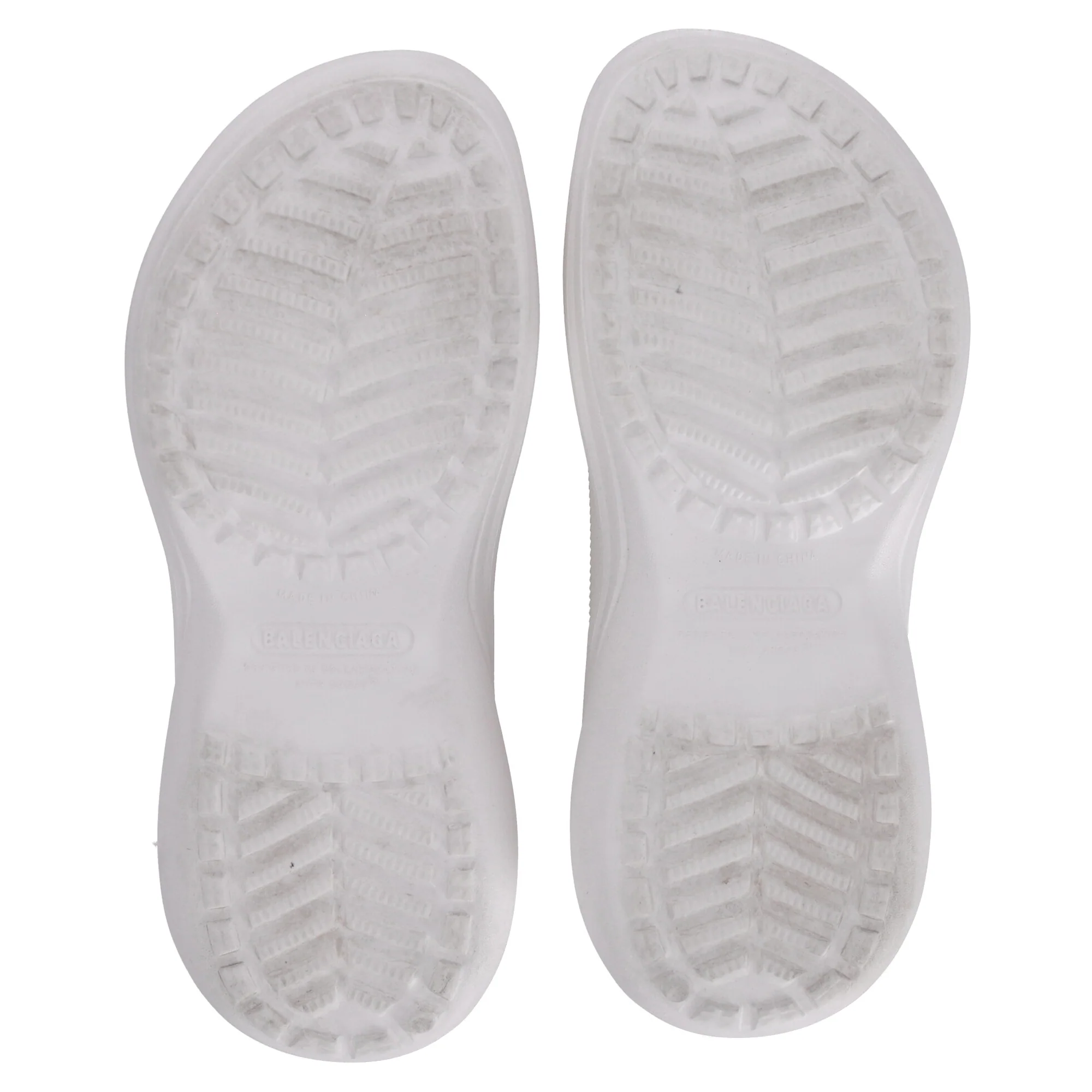 Women's Balenciaga x Crocs Pool Slide Sandals in White Rubber - Image 5