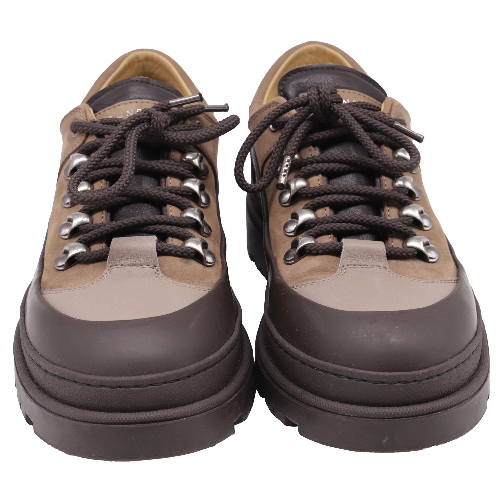 Men's Brunello Cucinelli Lace-Up Hiking Boots in Brown Suede - Image 2