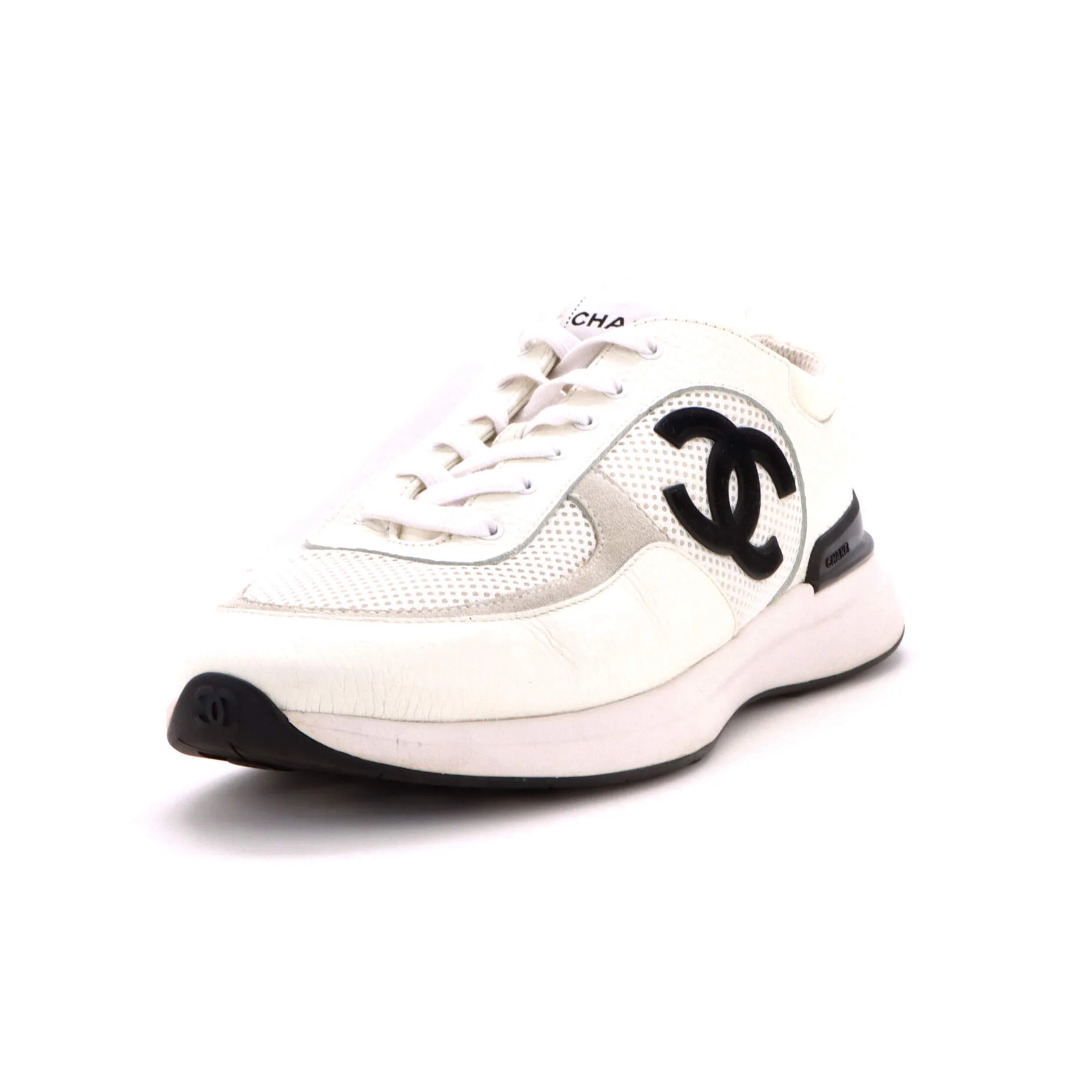 Men's CC Low-Top Sneakers Leather and Mesh