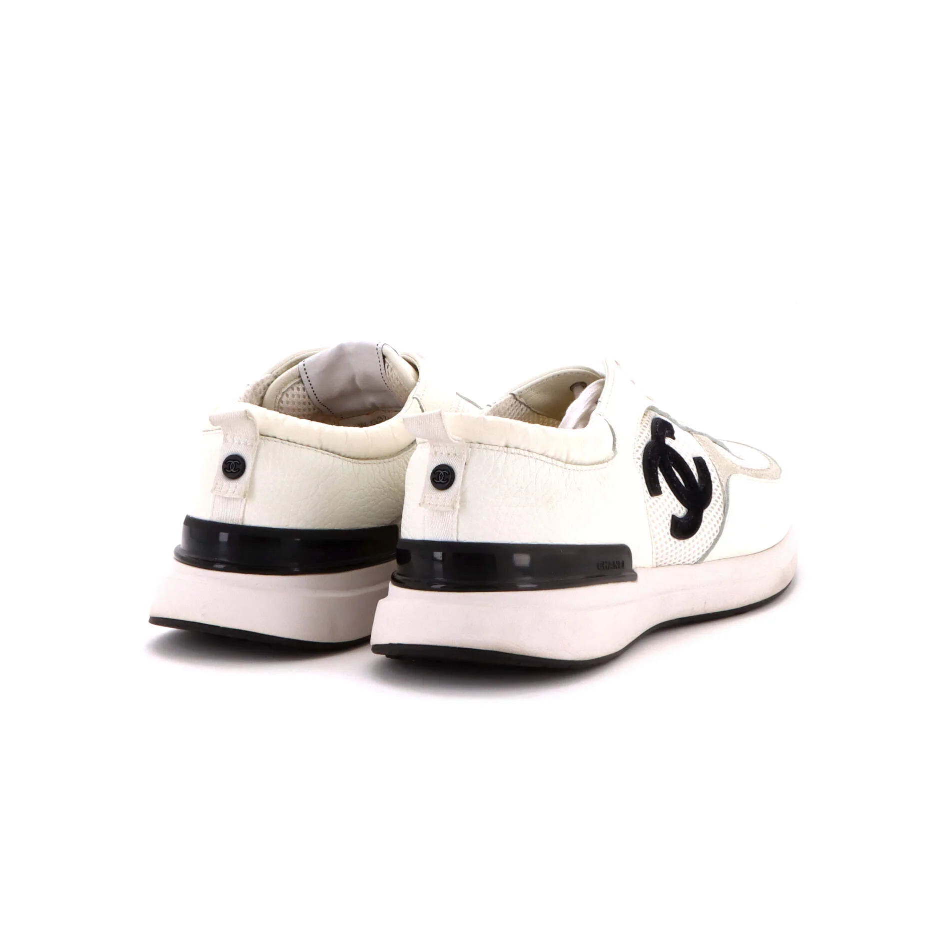 Men's CC Low-Top Sneakers Leather and Mesh - Image 3