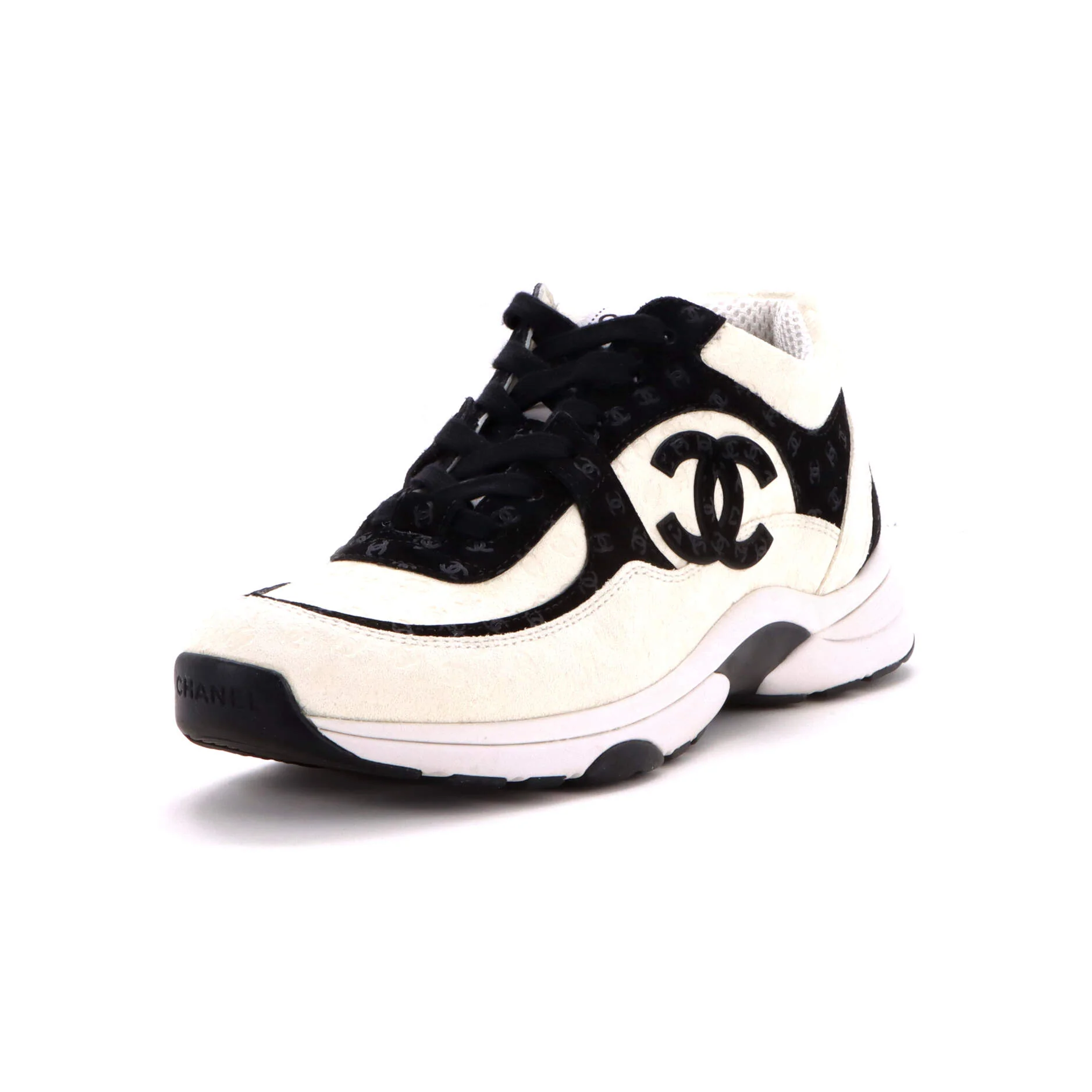 Women's CC All Over Print Low-Top Sneakers Suede