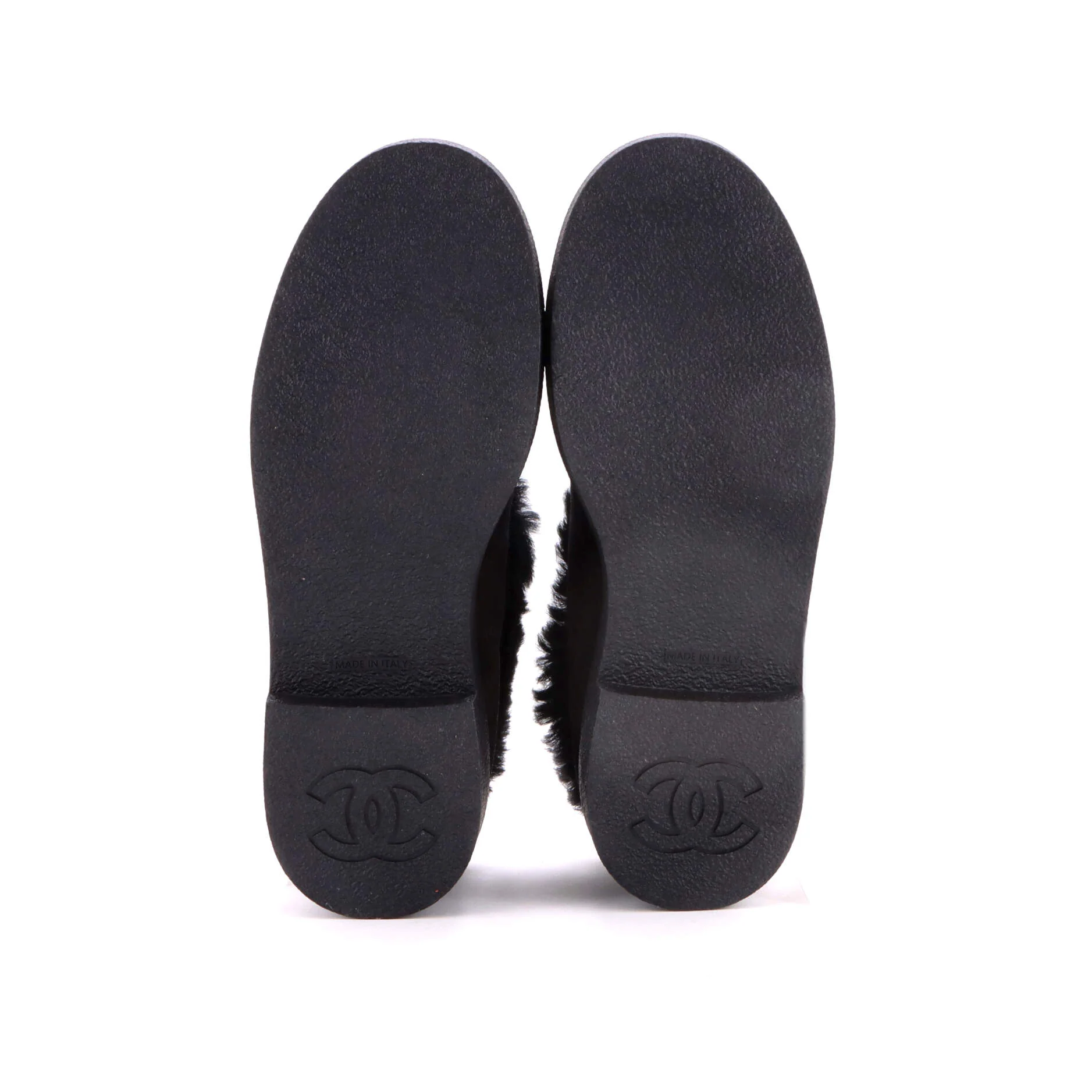 Women's CC Cap Toe Ankle Boots Suede and Shearling - Image 4