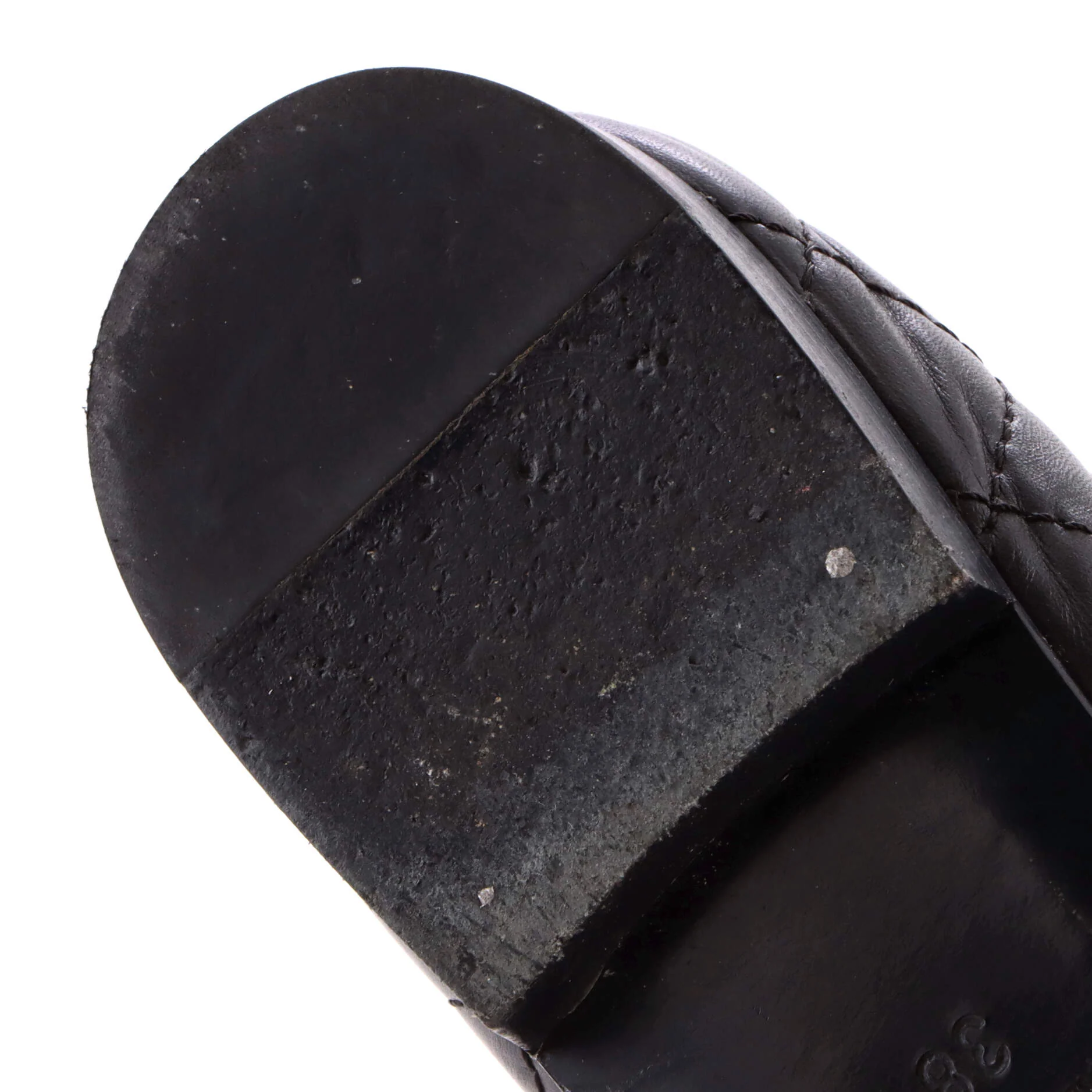 Women's CC Cap Toe Bow Ballerina Flats Quilted Leather - Image 7