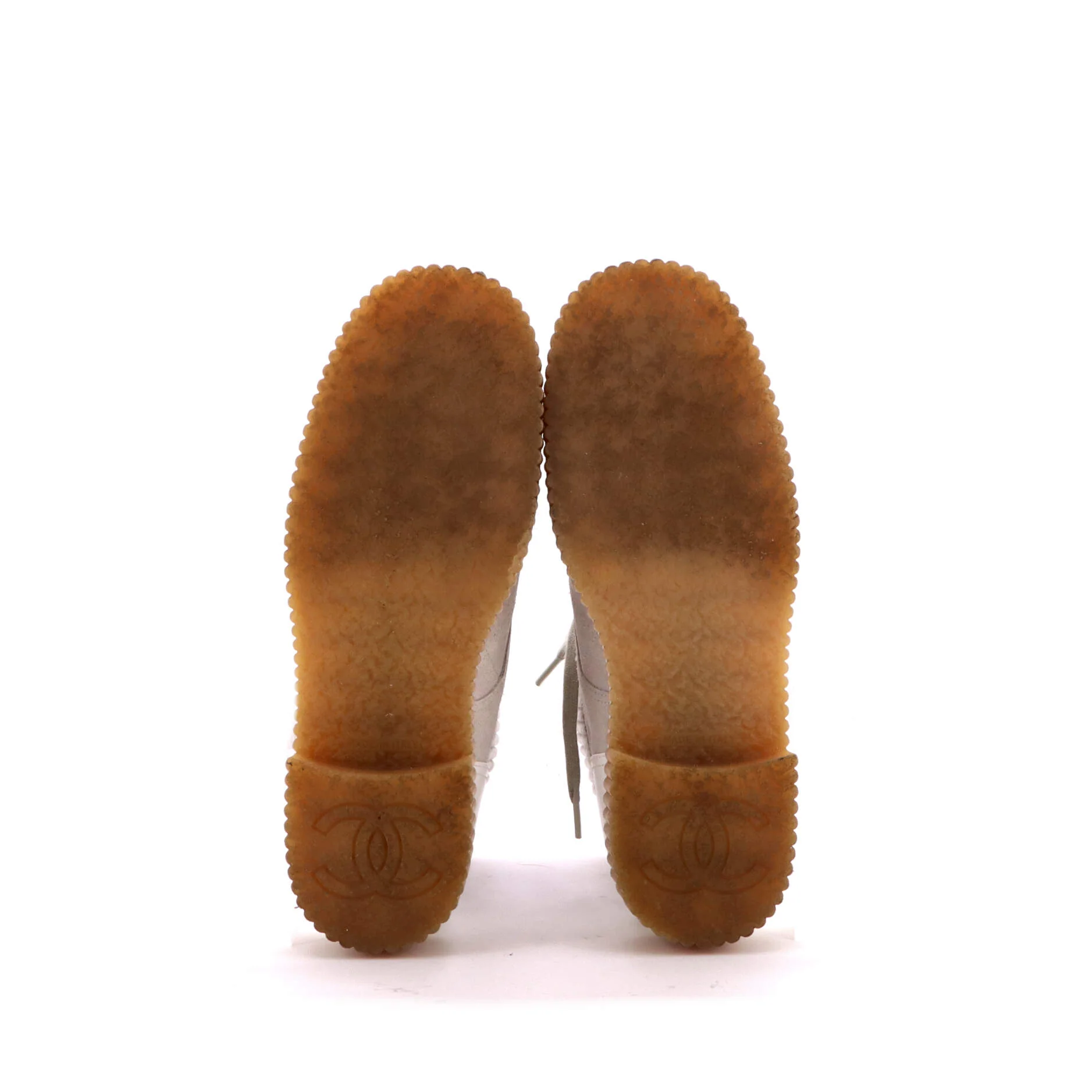 Women's CC Cap Toe Combat Boots Quilted Suede with Leather - Image 4