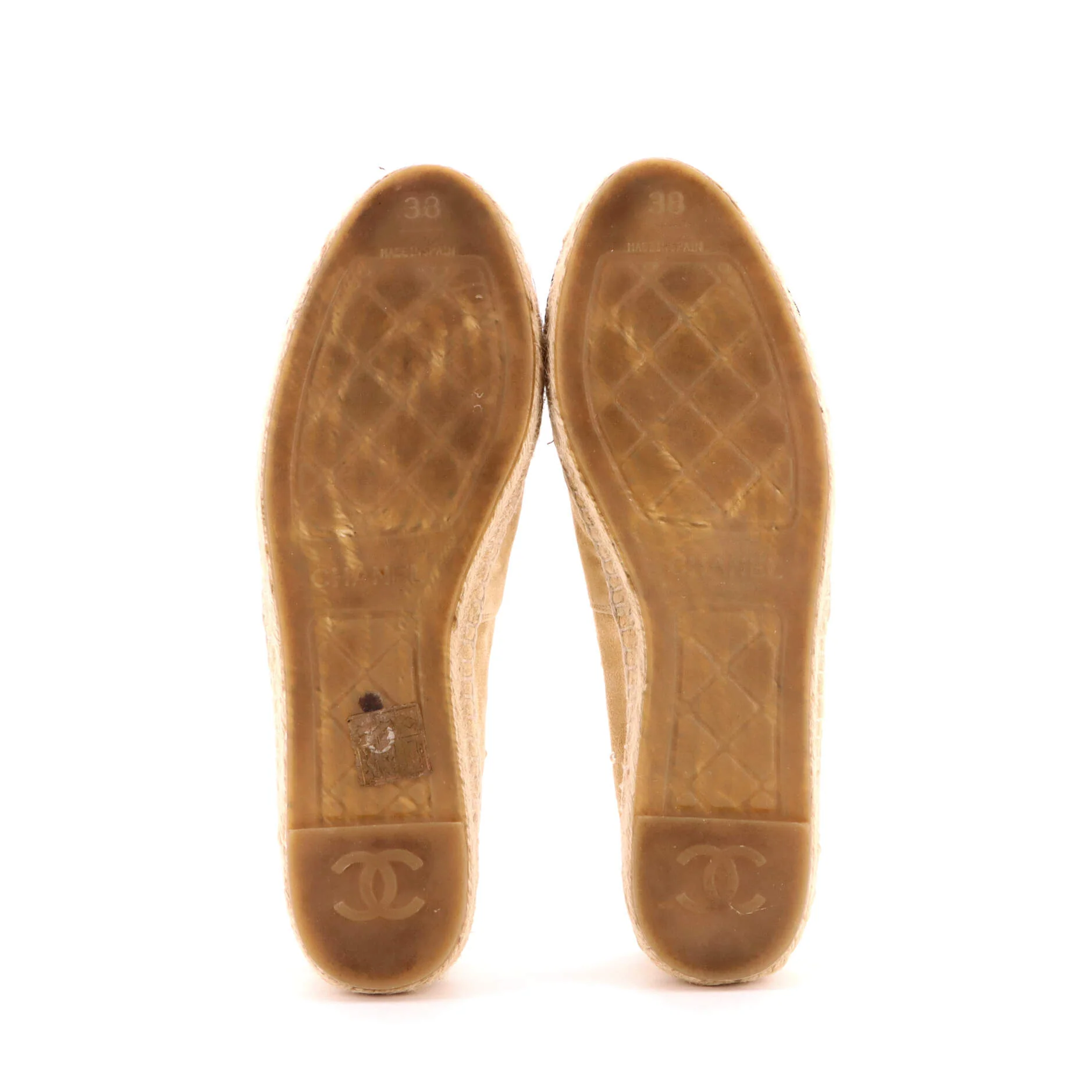 Women's CC Cap Toe Espadrilles Embellished Suede - Image 4