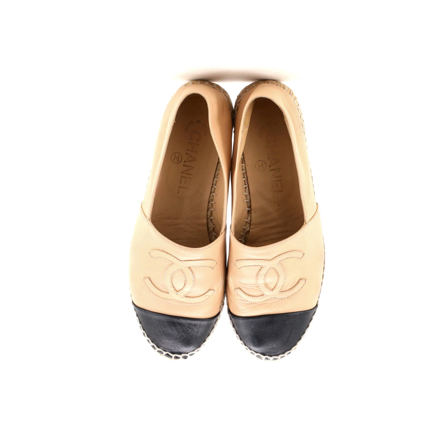 Women's CC Cap Toe Espadrilles Leather - Image 2