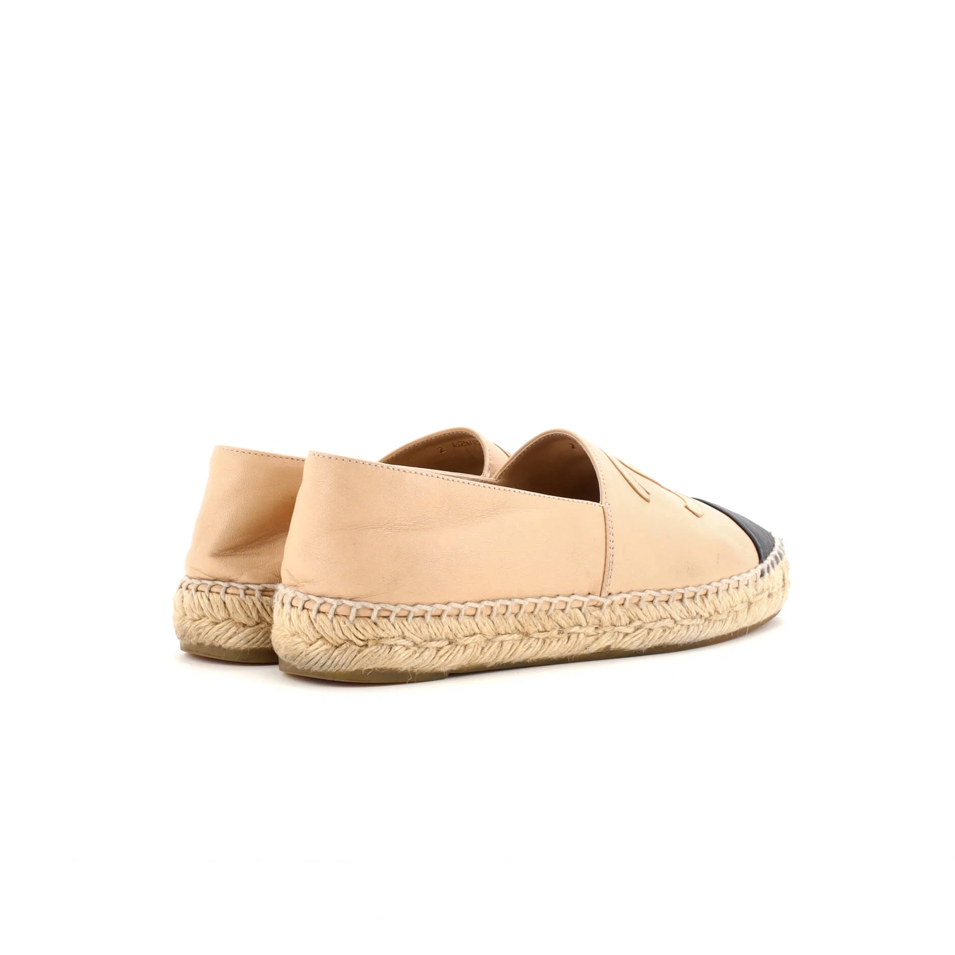 Women's CC Cap Toe Espadrilles Leather - Image 3