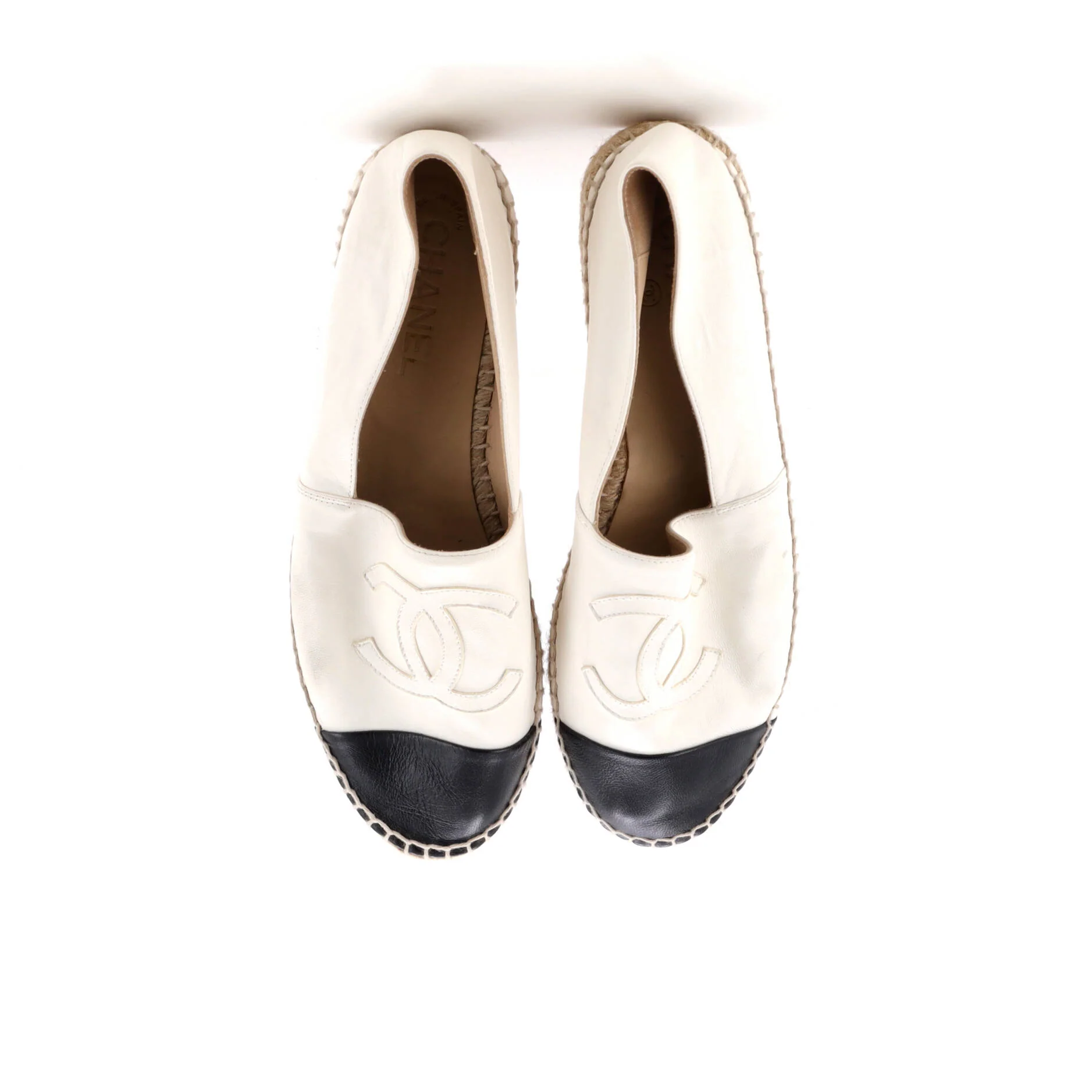 Women's CC Cap Toe Espadrilles Leather - Image 2