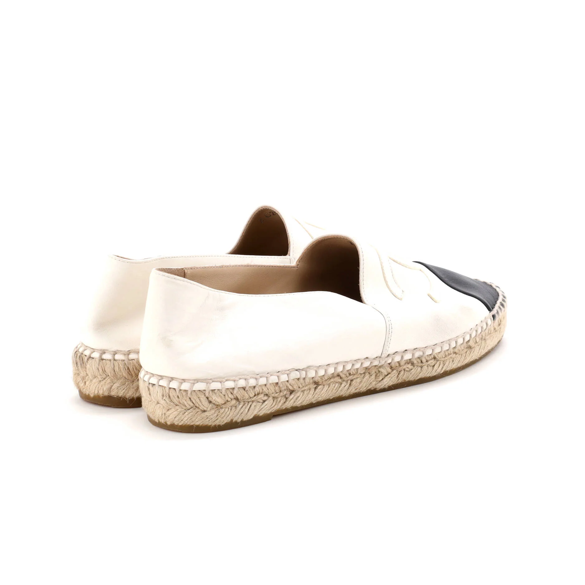 Women's CC Cap Toe Espadrilles Leather - Image 3