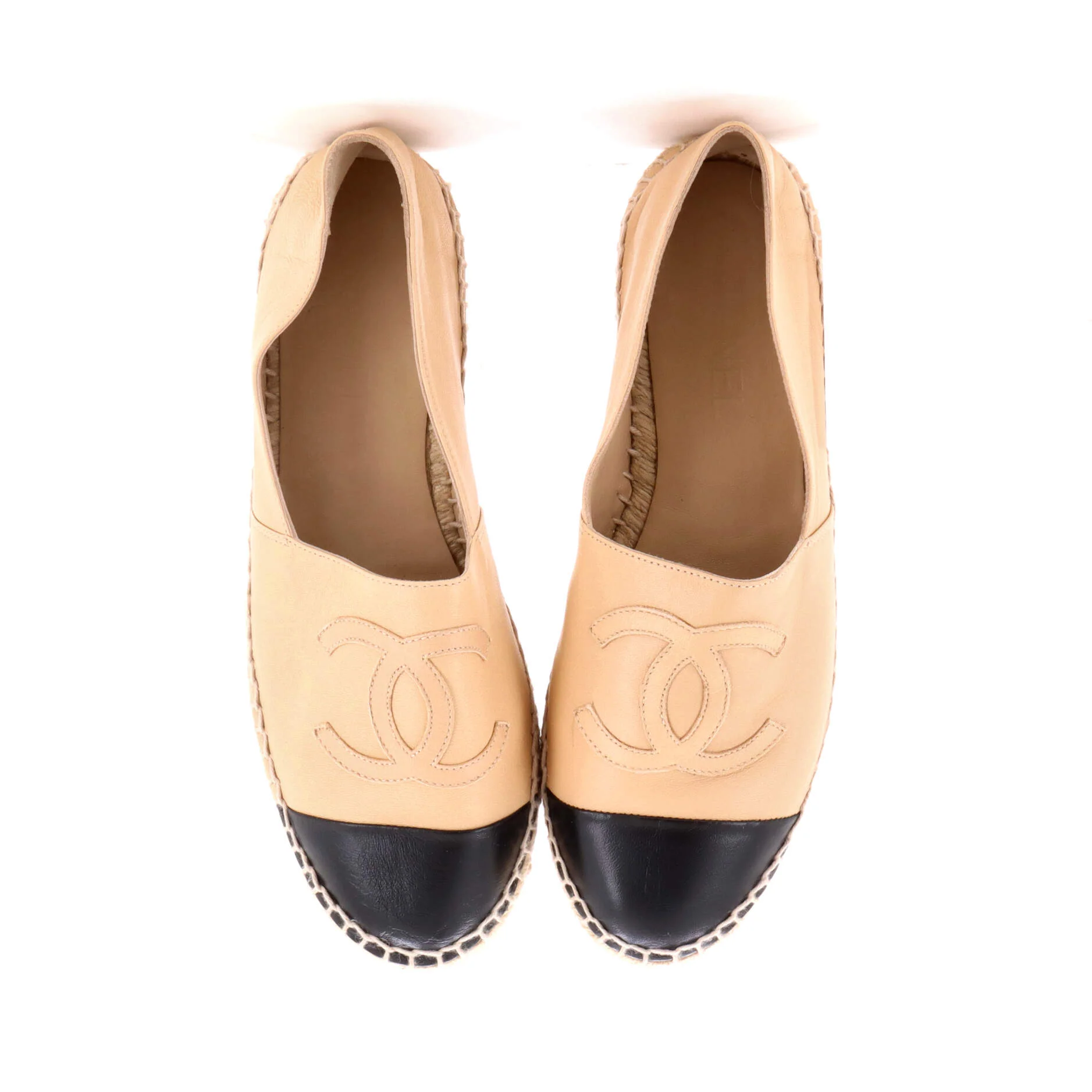 Women's CC Cap Toe Espadrilles Leather - Image 2