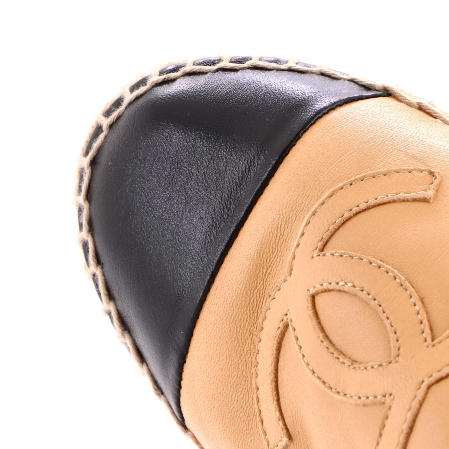 Women's CC Cap Toe Espadrilles Leather - Image 5