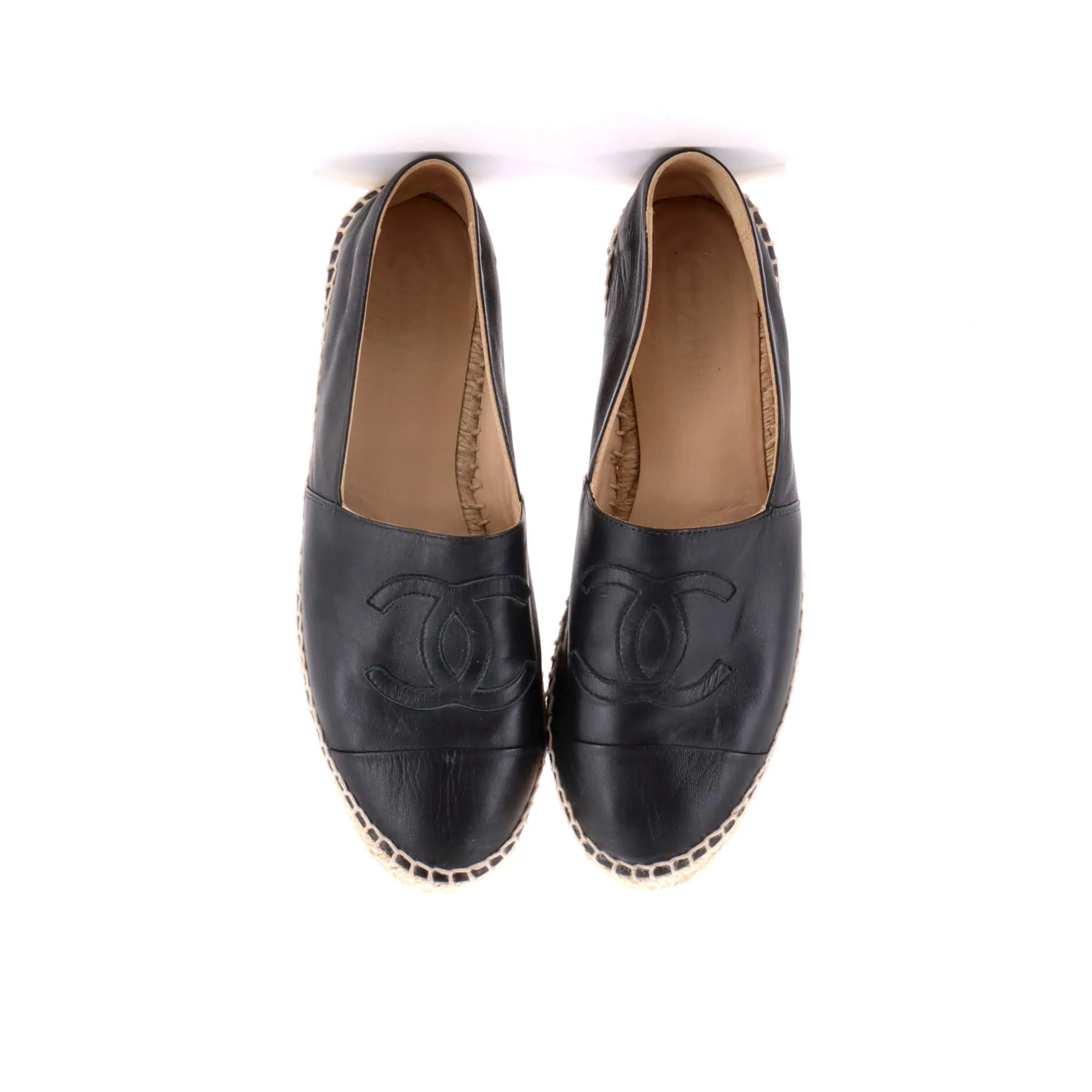 Women's CC Cap Toe Espadrilles Leather - Image 2