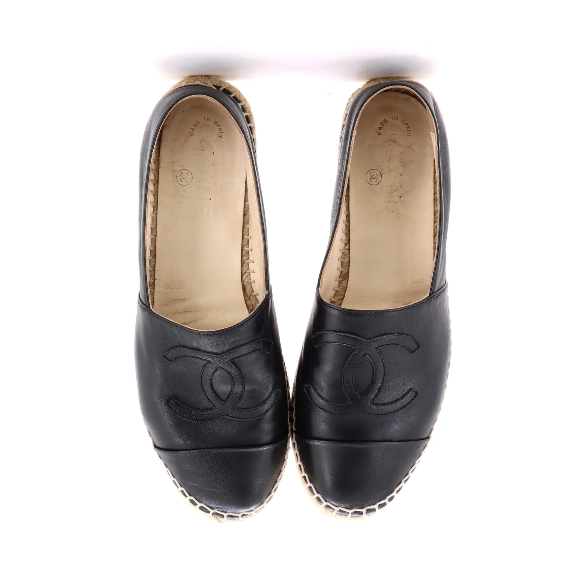 Women's CC Cap Toe Espadrilles Leather - Image 2