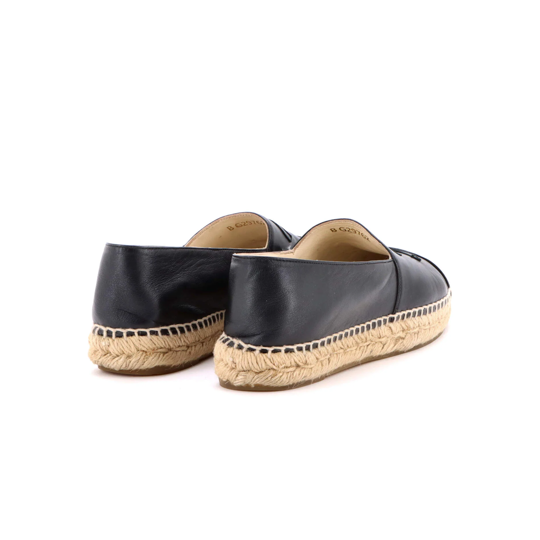 Women's CC Cap Toe Espadrilles Leather - Image 3