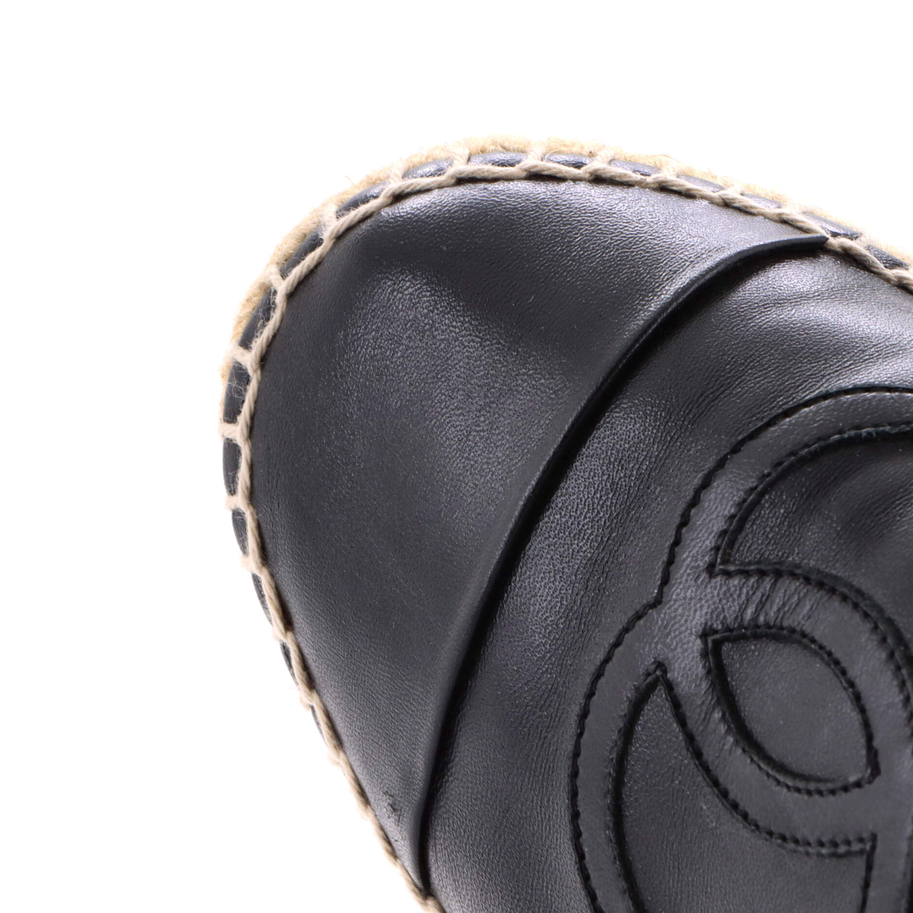Women's CC Cap Toe Espadrilles Leather - Image 5