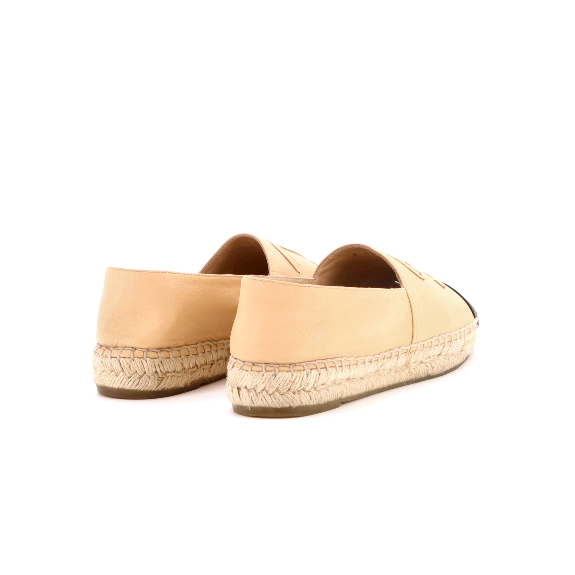 Women's CC Cap Toe Espadrilles Leather - Image 3
