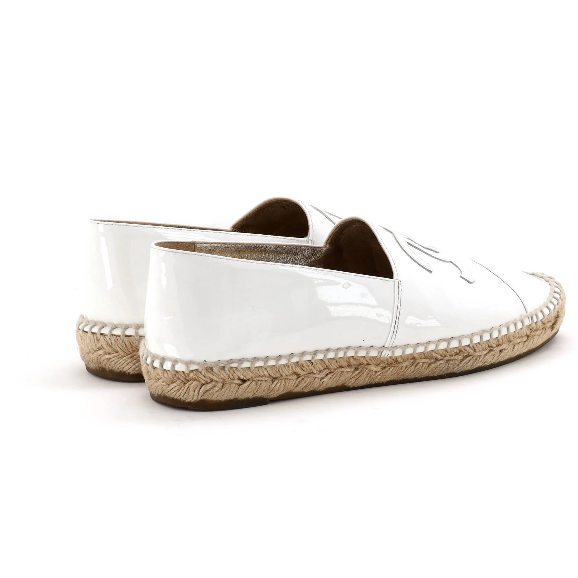 Women's CC Cap Toe Espadrilles Patent - Image 3