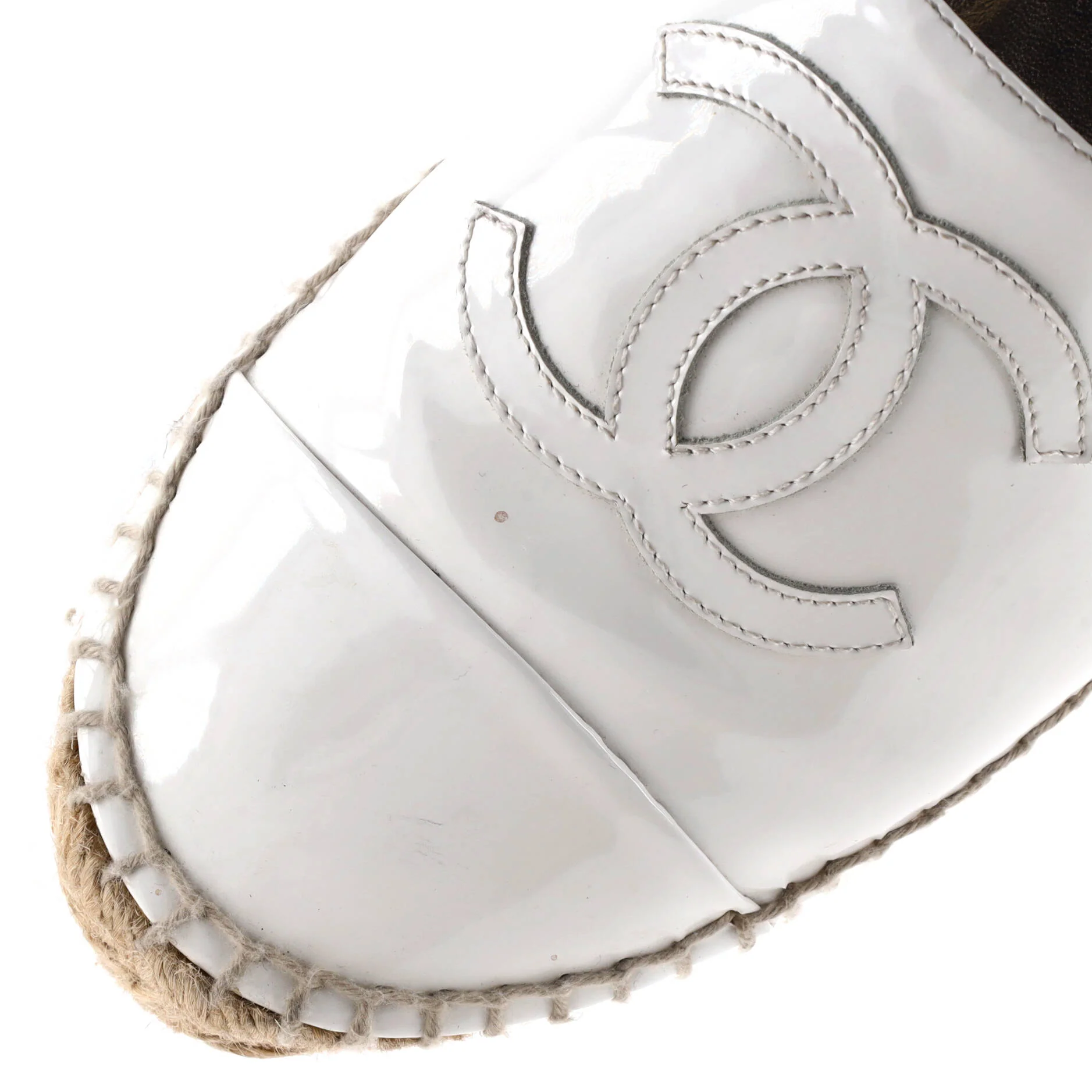 Women's CC Cap Toe Espadrilles Patent - Image 5