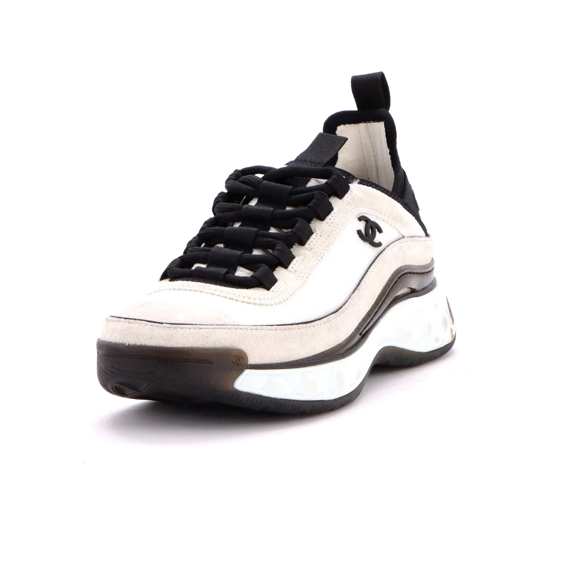 Women's CC Cap Toe Logo Sneakers Mixed Fibers