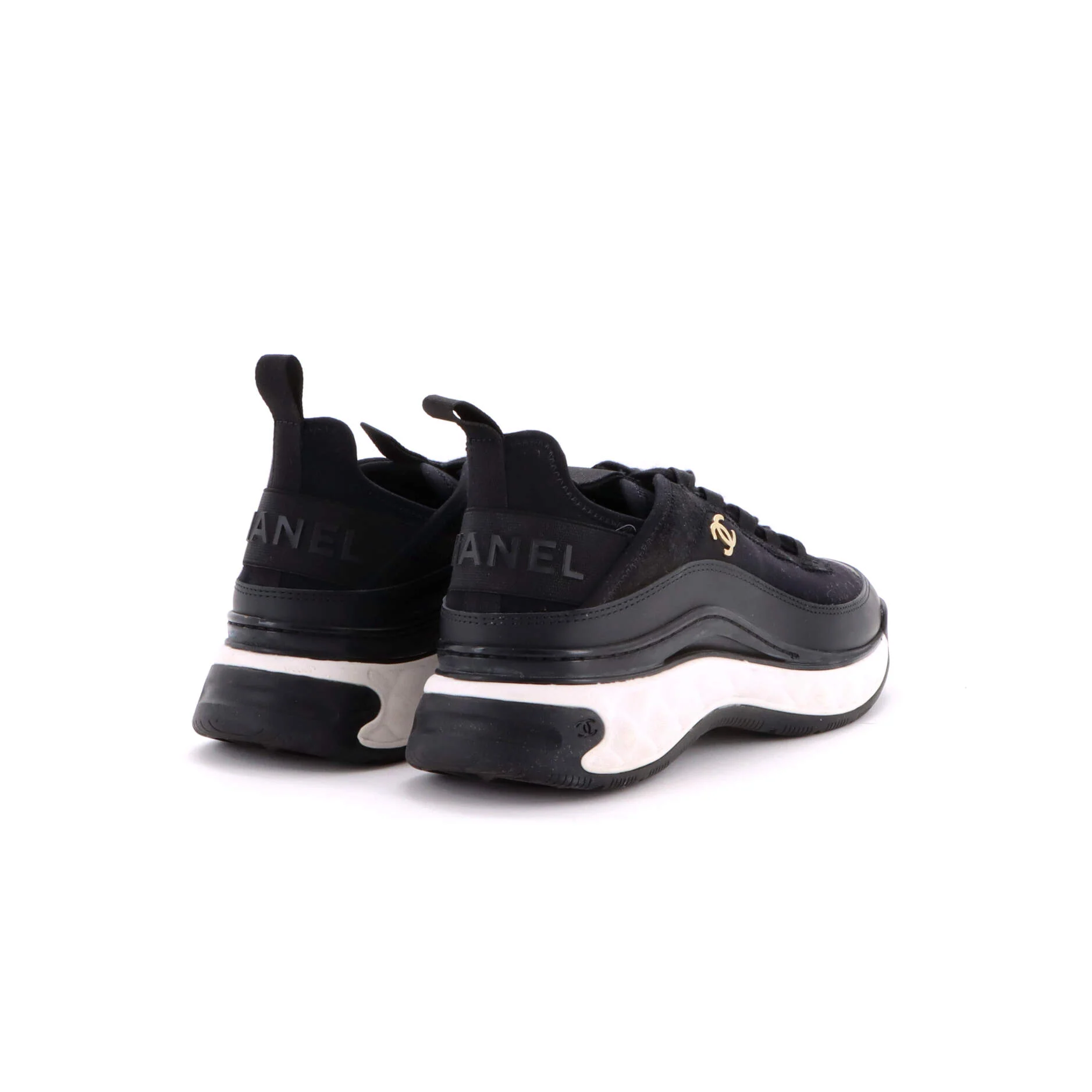 Women's CC Cap Toe Logo Sneakers Suede and Leather - Image 3