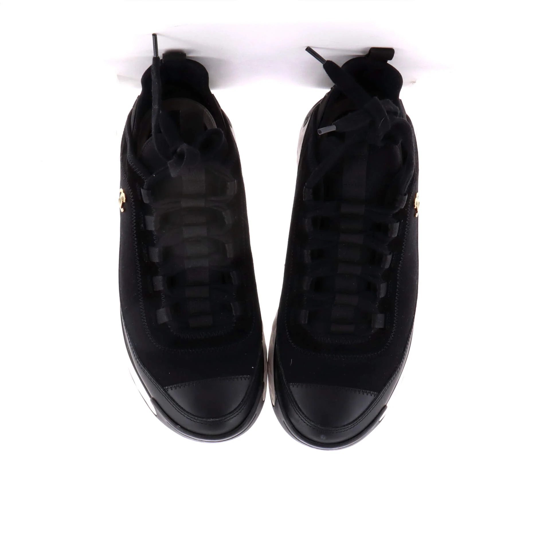 Women's CC Cap Toe Logo Sneakers Suede and Mixed Fibers - Image 2
