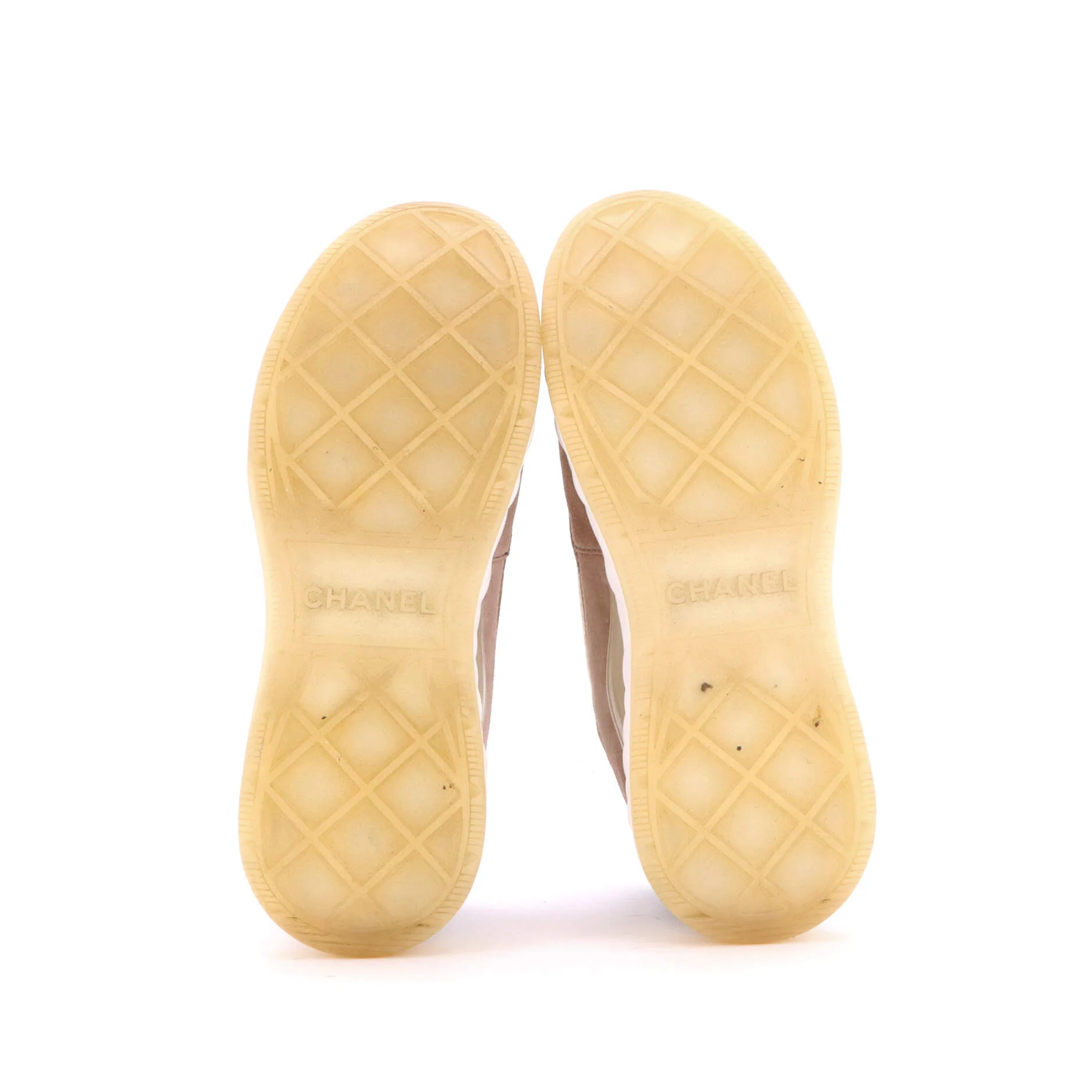 Women's CC Cap Toe Logo Sneakers Suede and Mixed Fibers - Image 4