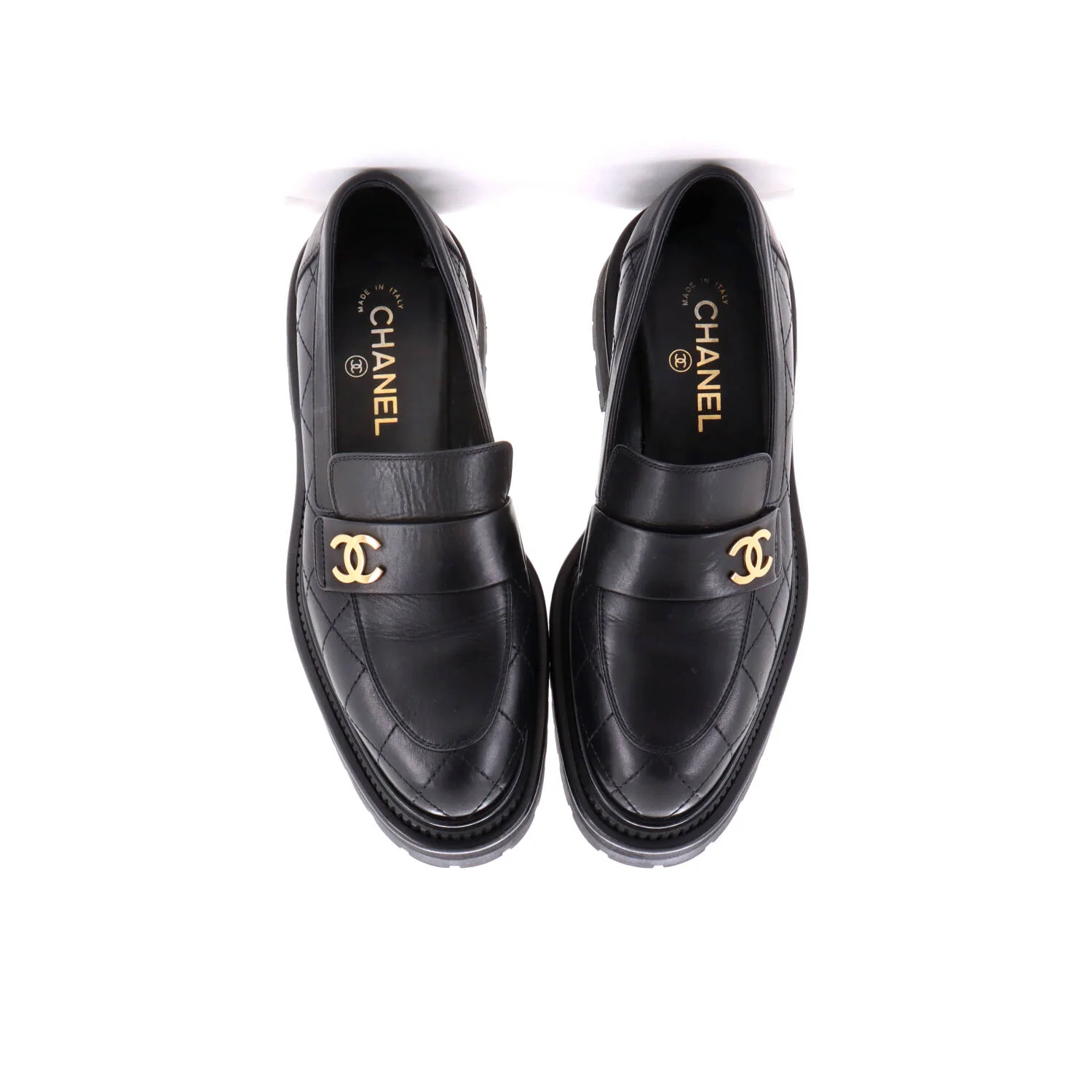 Women's CC Loafers Quilted Leather - Image 2