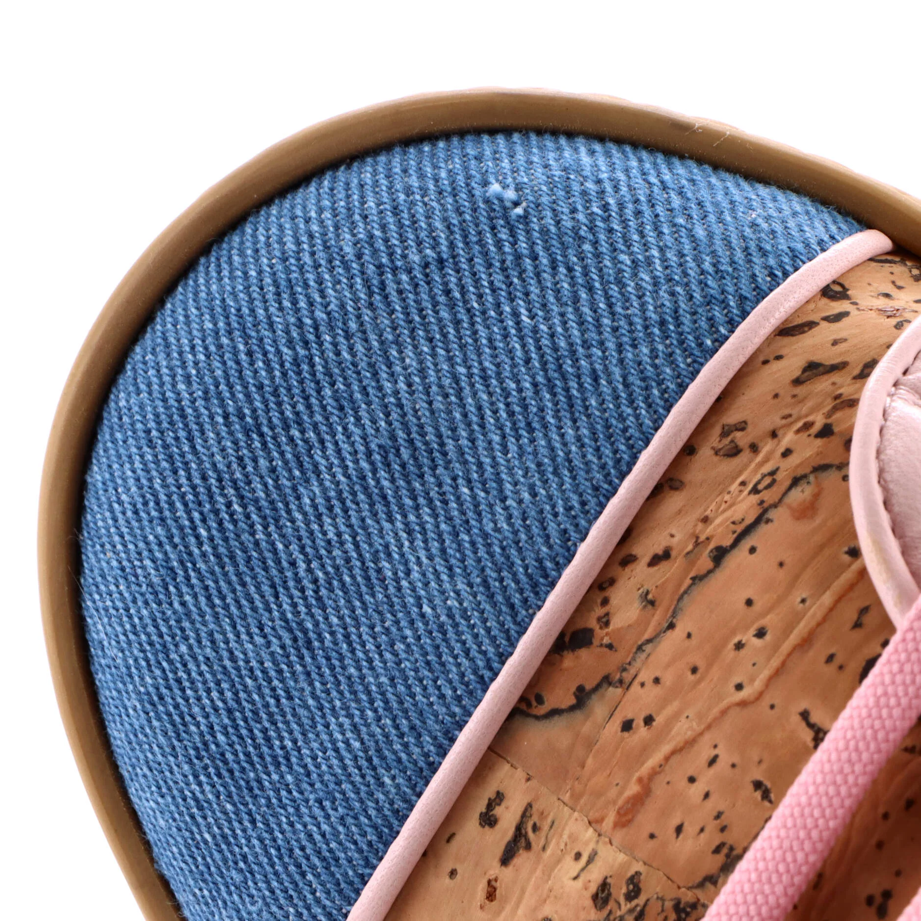 Women's CC Low-Top Sneakers Cork with Leather and Denim - Image 5