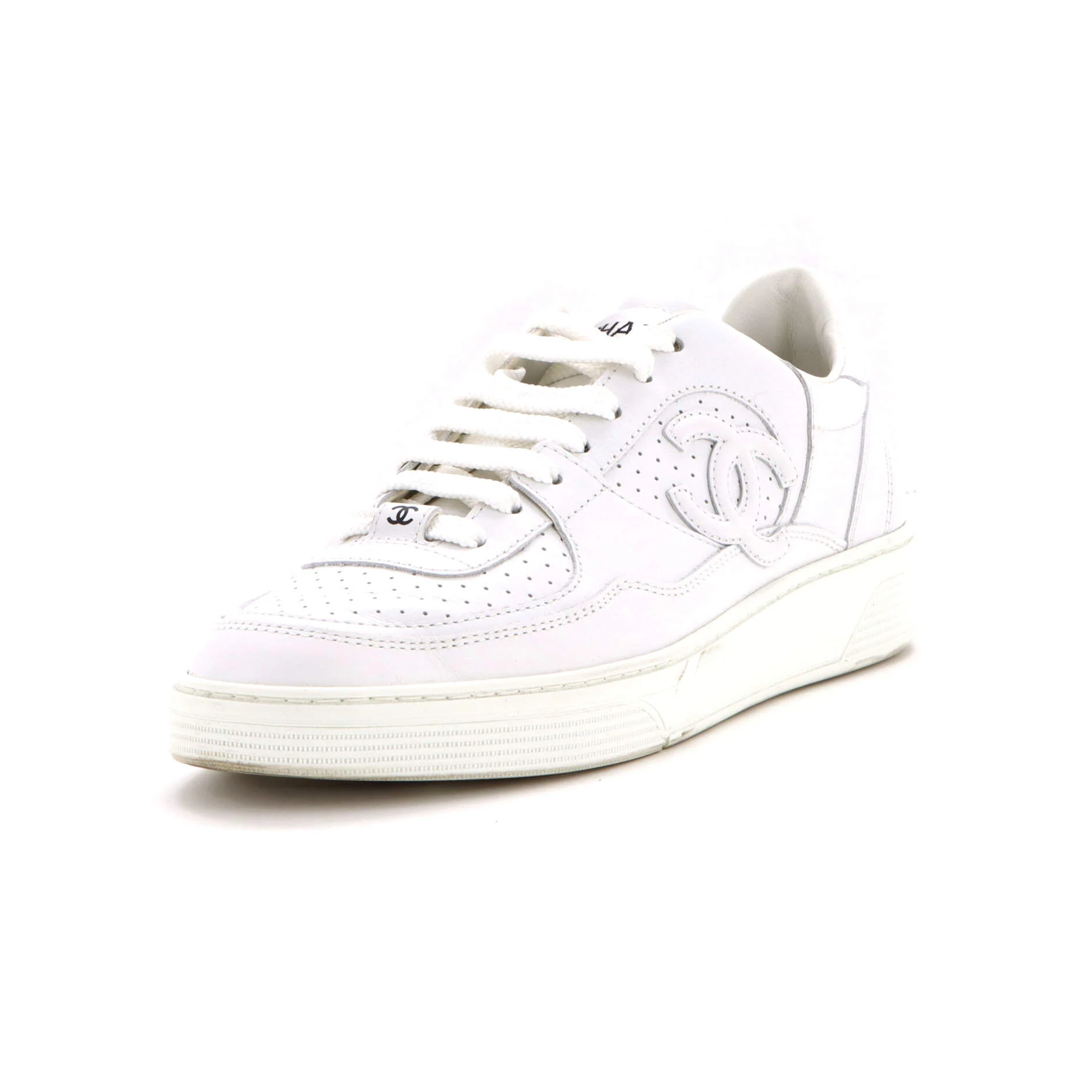 Women's CC Low-Top Sneakers Perforated Leather