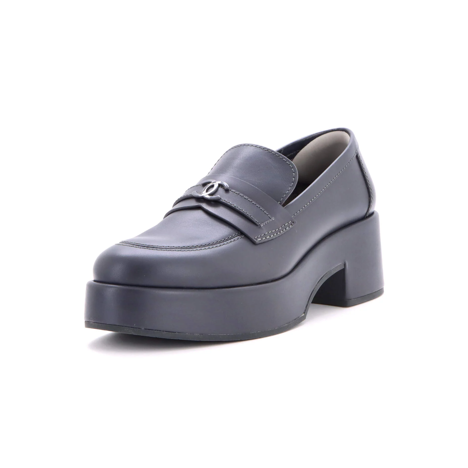 Women's CC Platform Loafers Leather