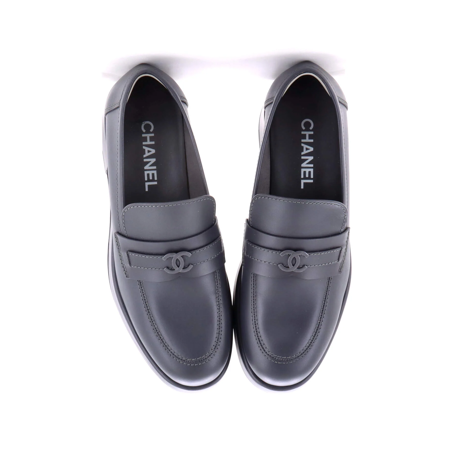 Women's CC Platform Loafers Leather - Image 2