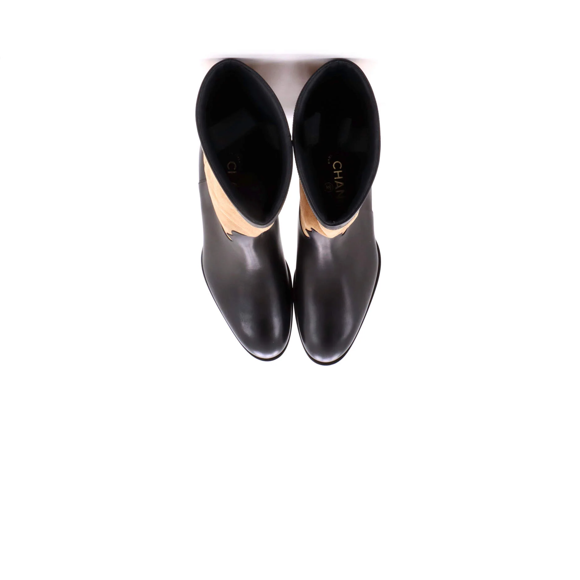 Women's CC Riding Boots Suede and Leather - Image 2
