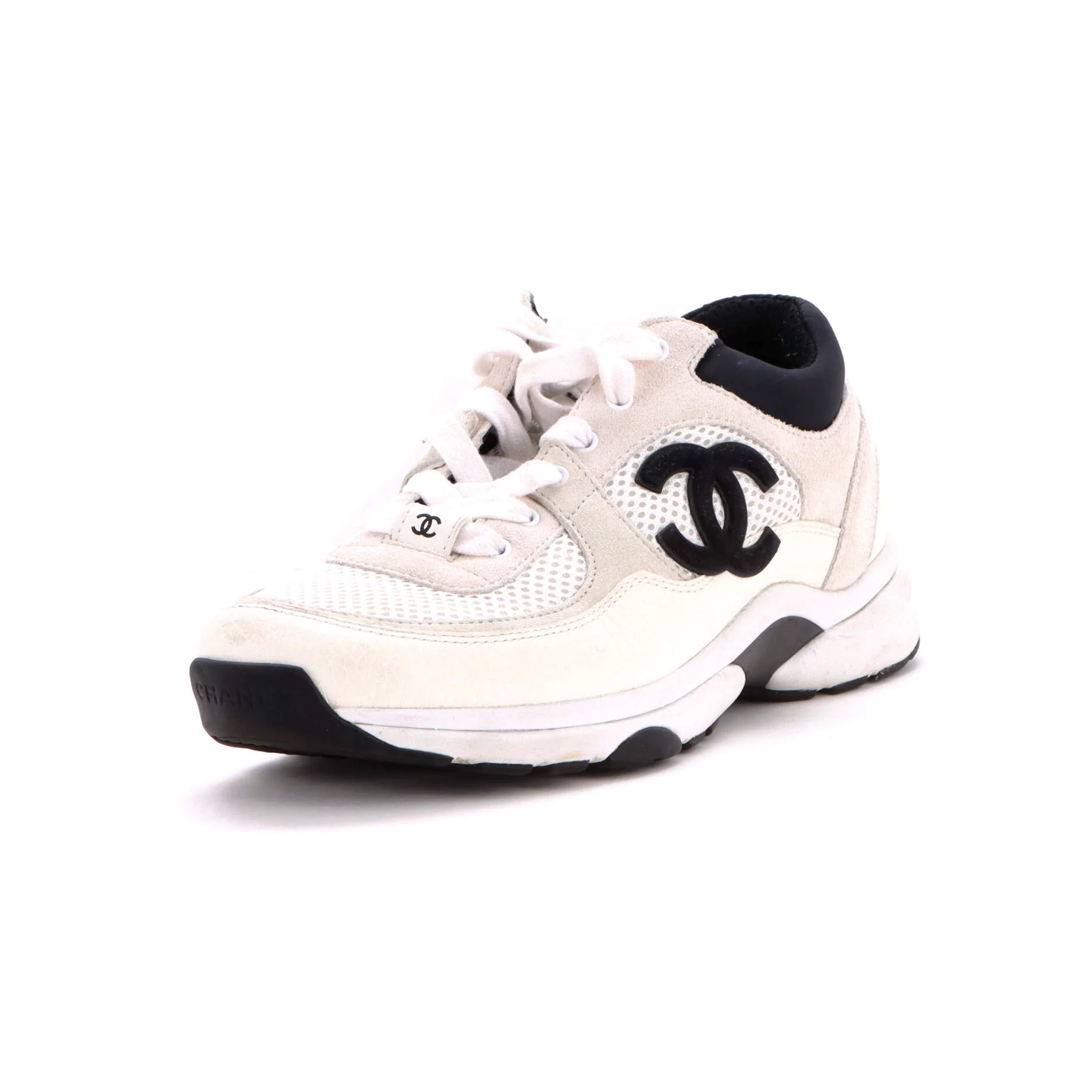 Women's CC Trainer Sneakers Fabric and Suede