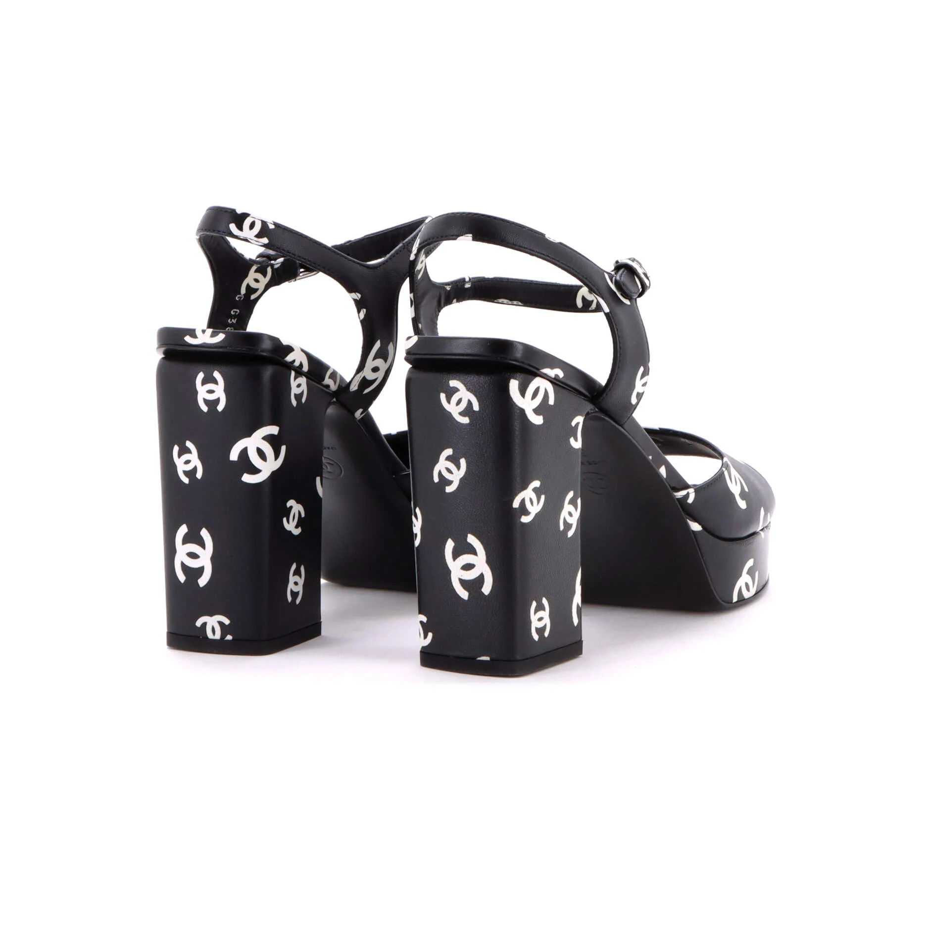 Women's Coco Beach Heeled Sandals Printed Leather - Image 3