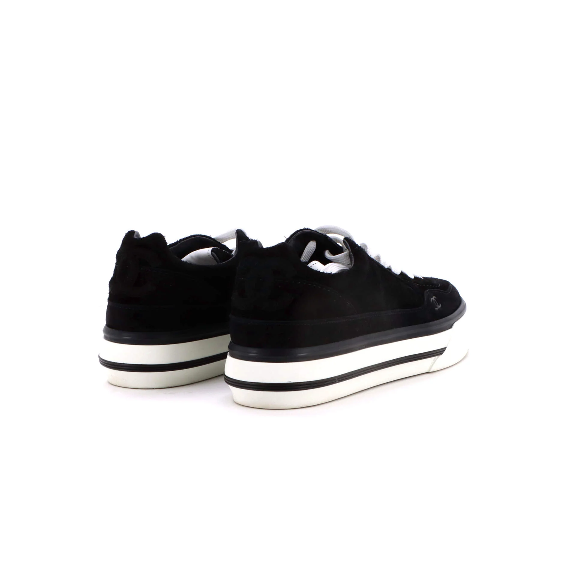 Women's Platform Sneakers Suede - Image 3