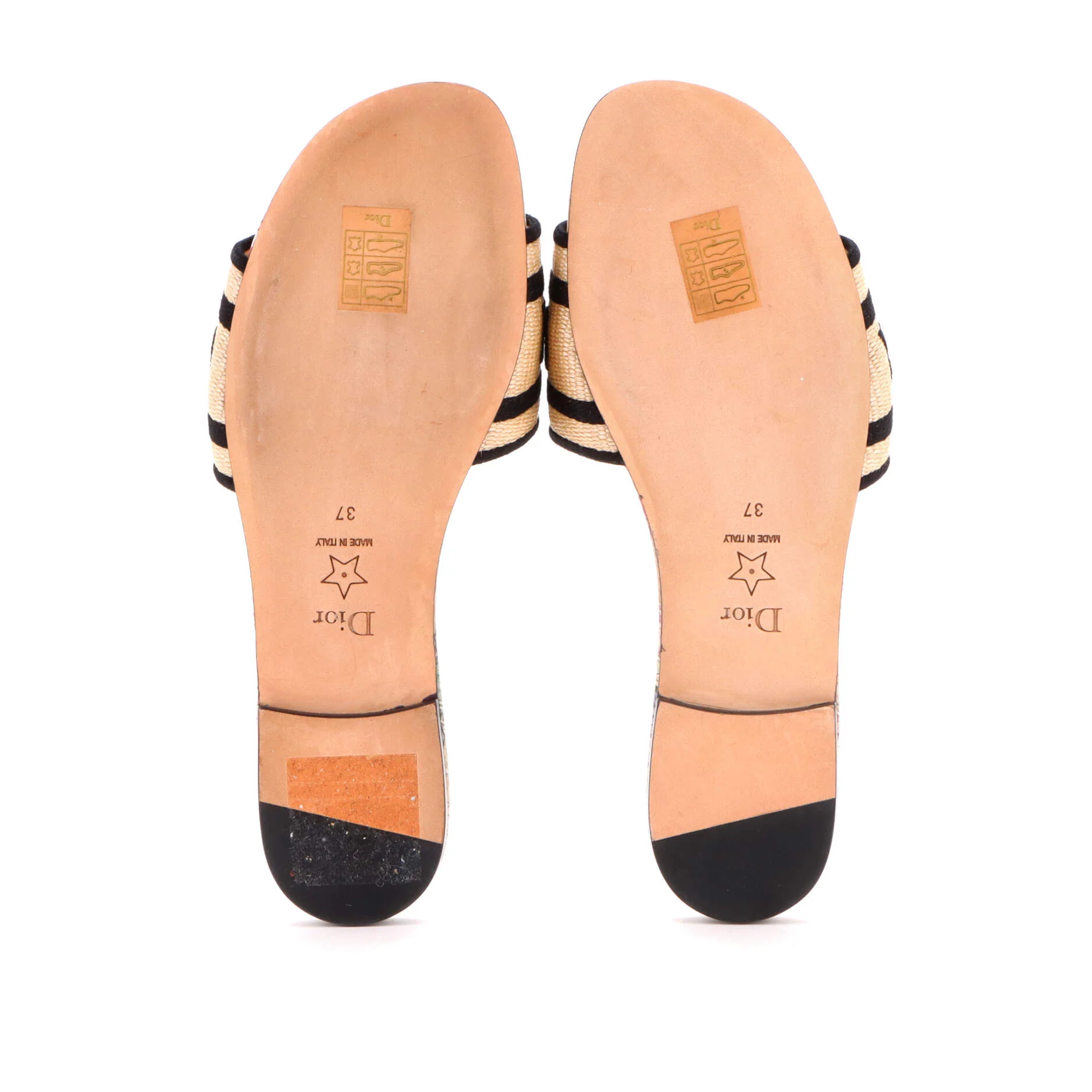 Women's Dway Flat Sandals Embroidered Straw - Image 4