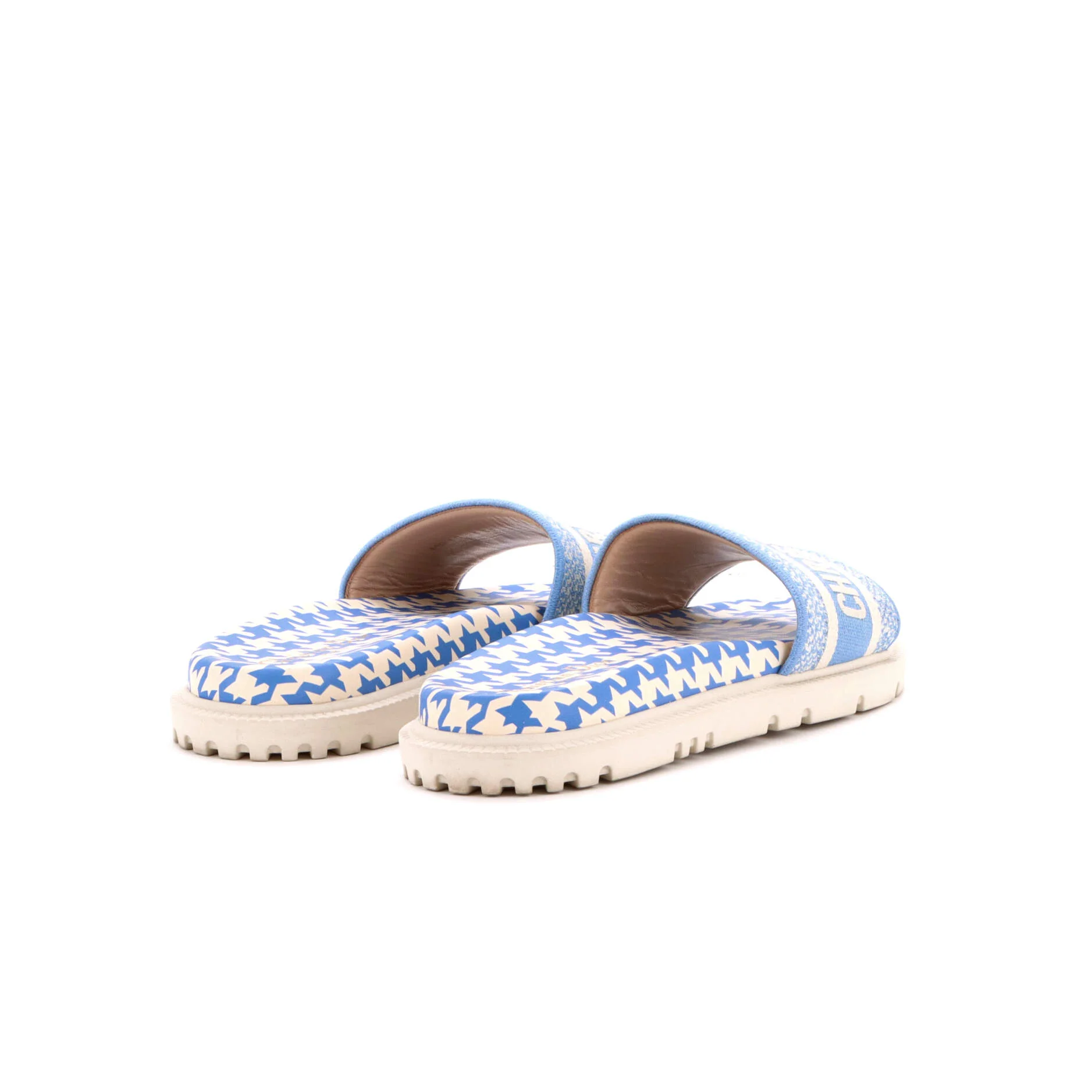 Women's Dway Slide Sandals Embroidered Canvas and Rubber - Image 3