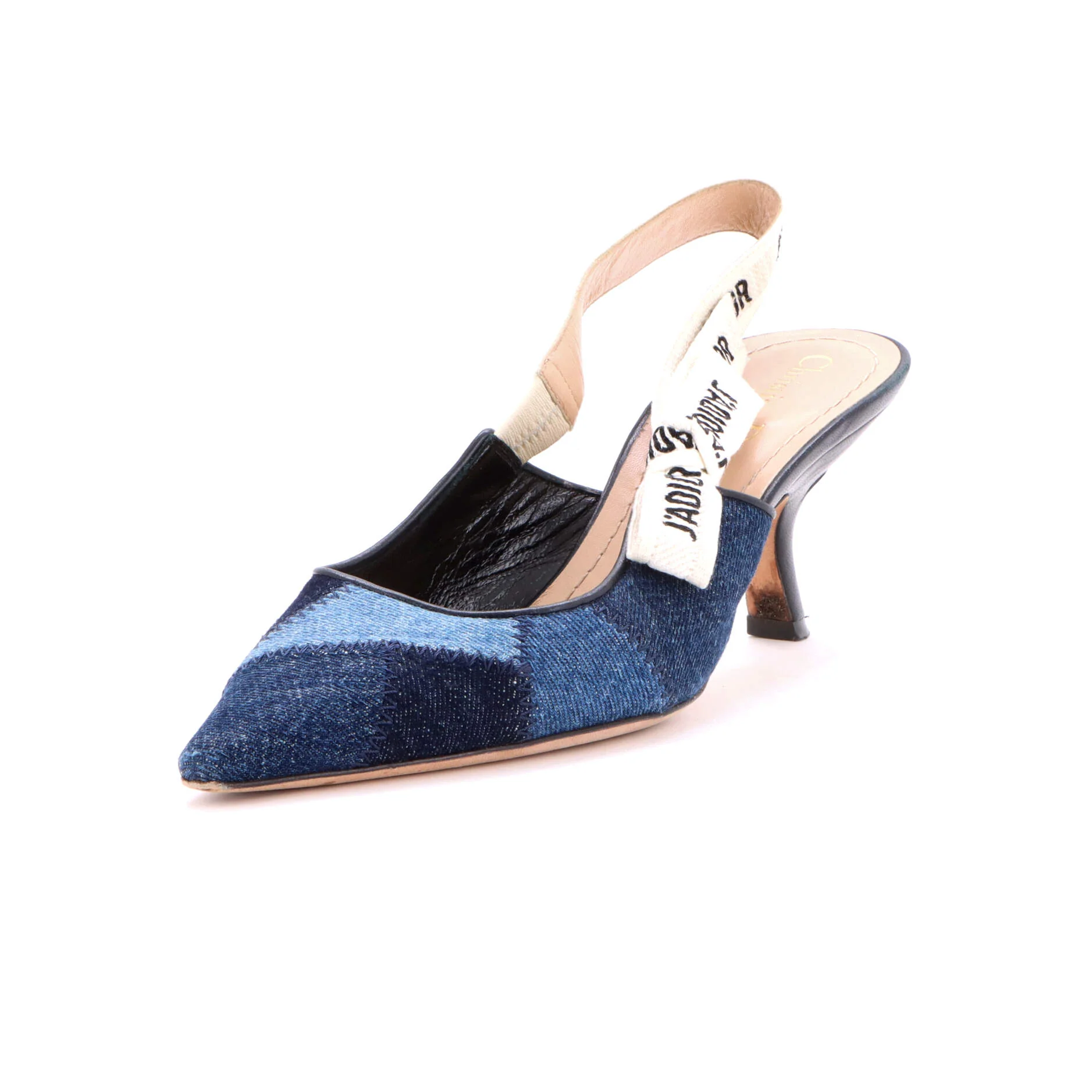 Women's J'Adior Slingback Pumps Patchwork Denim 65