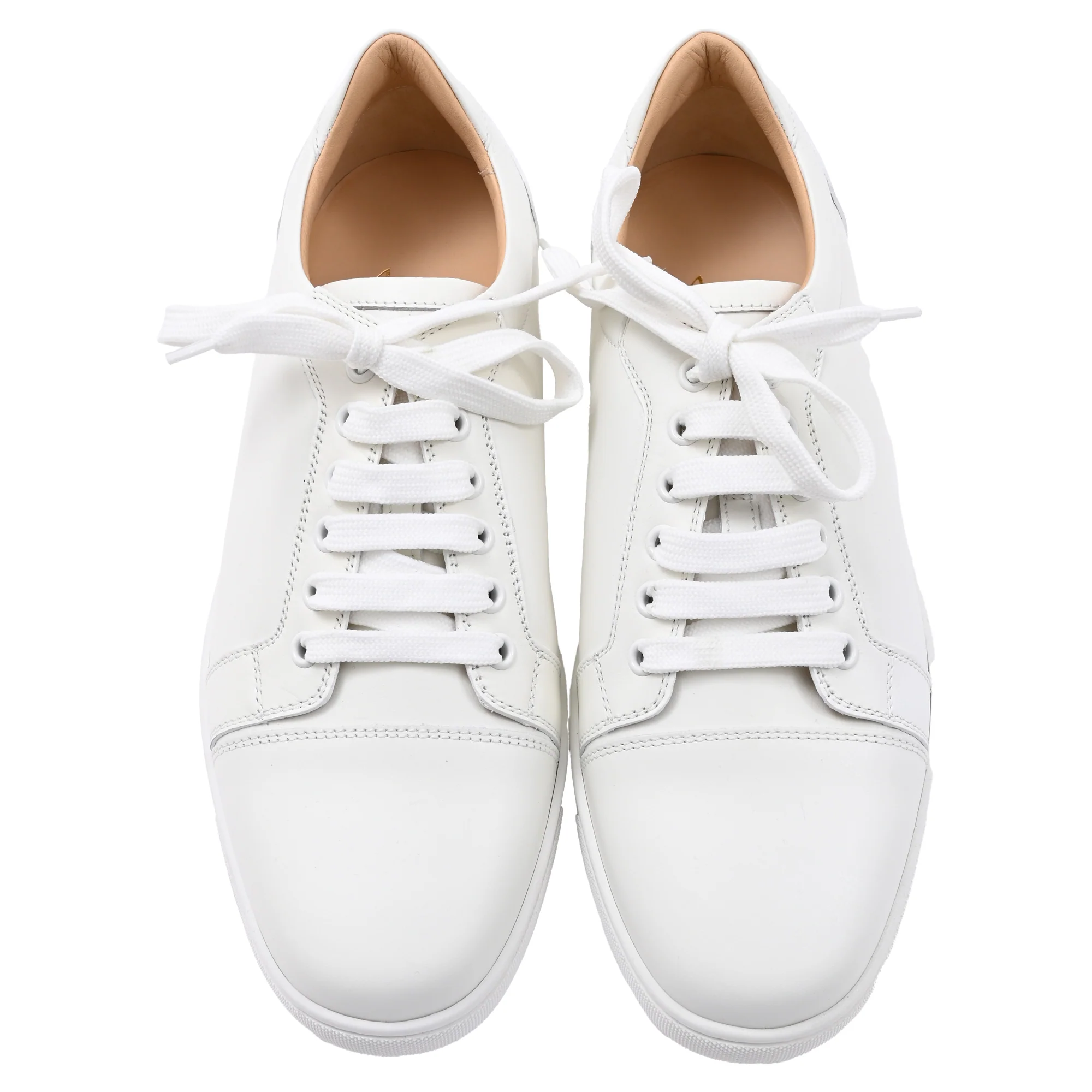 Men's Christian Louboutin Louis Junior Sneakers in White Leather - Image 5