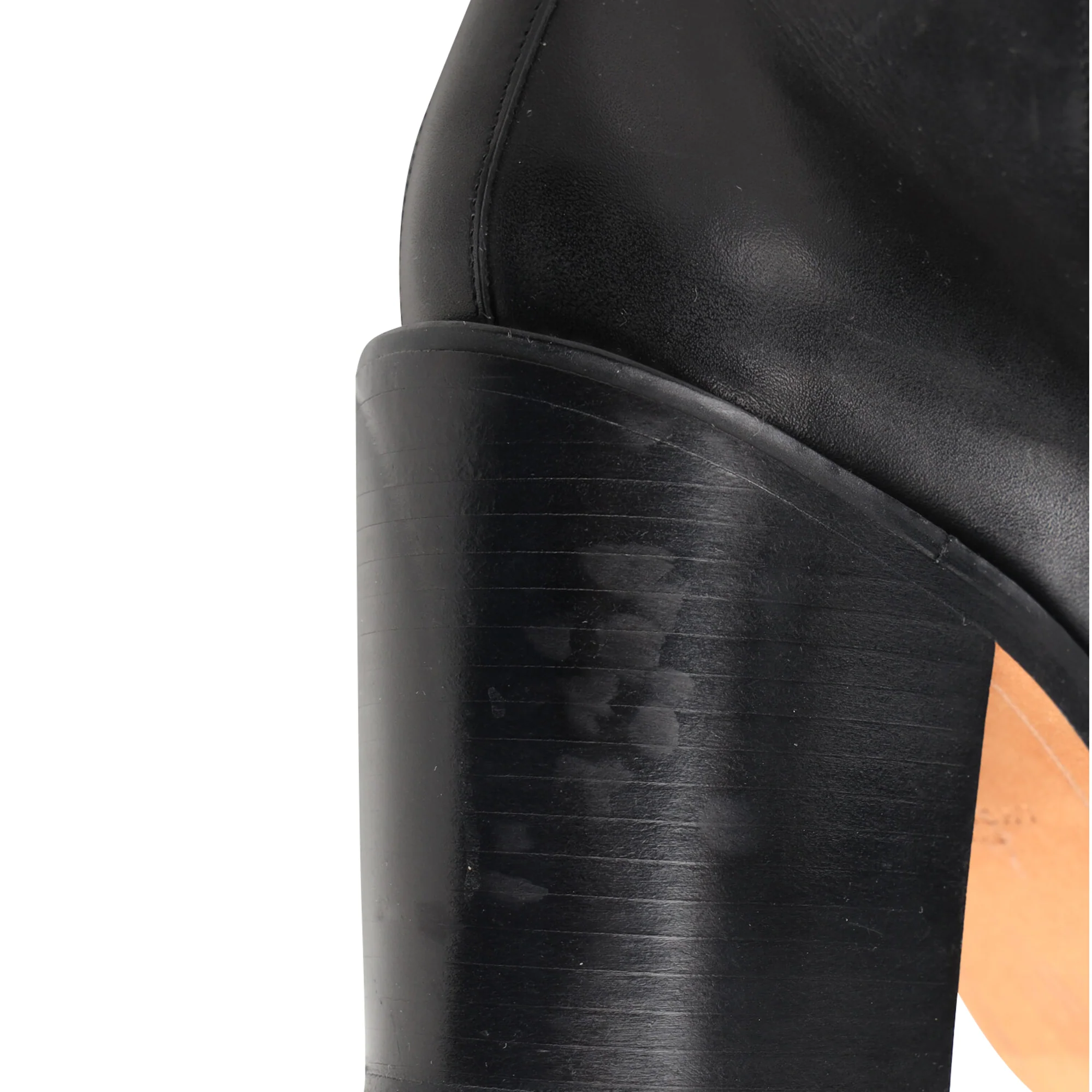 Women's  Givenchy Chain-Link Accent Ankle Boots in Black Leather - Image 10