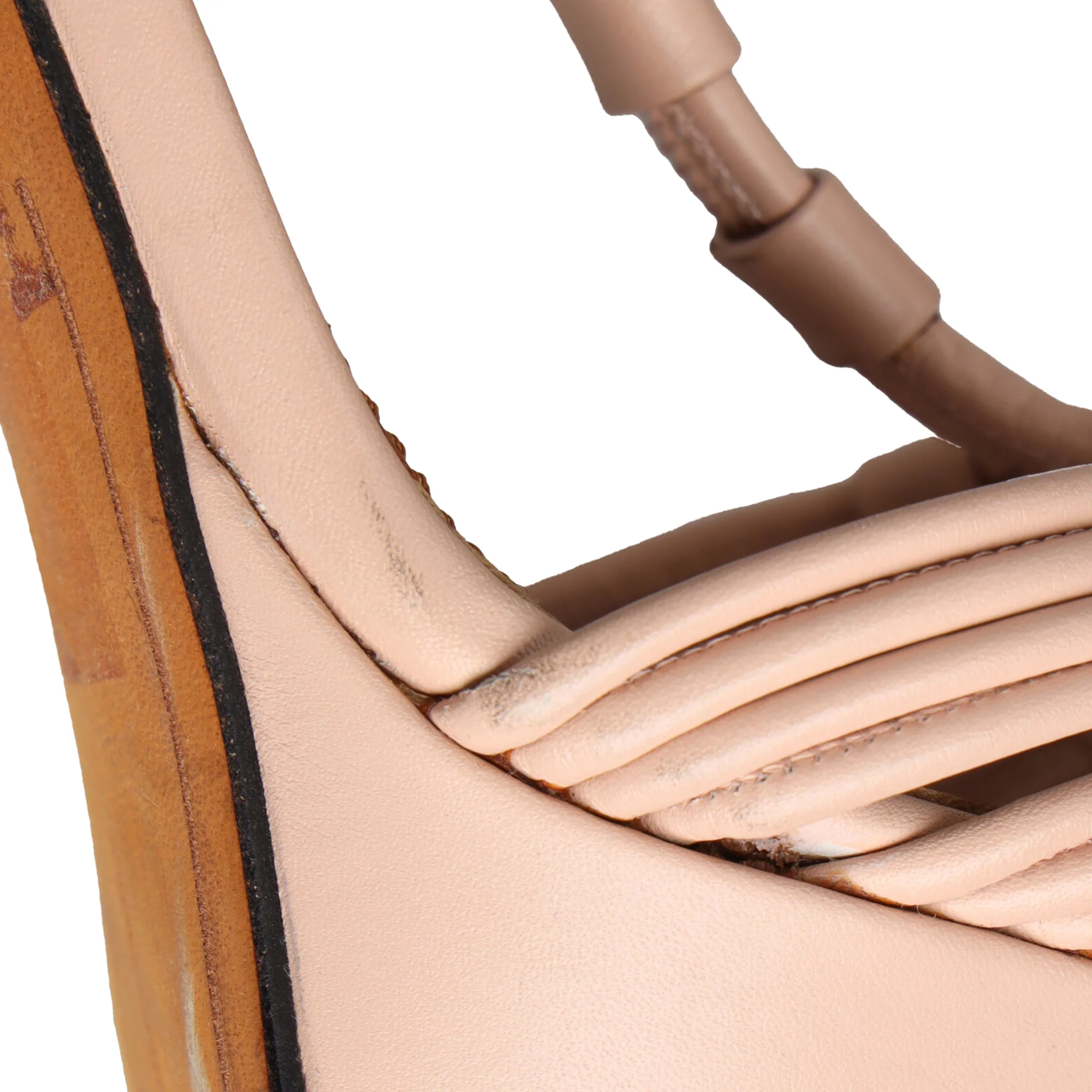 Women's Givenchy T-Strap Platform Sandals in Beige Leather - Image 9
