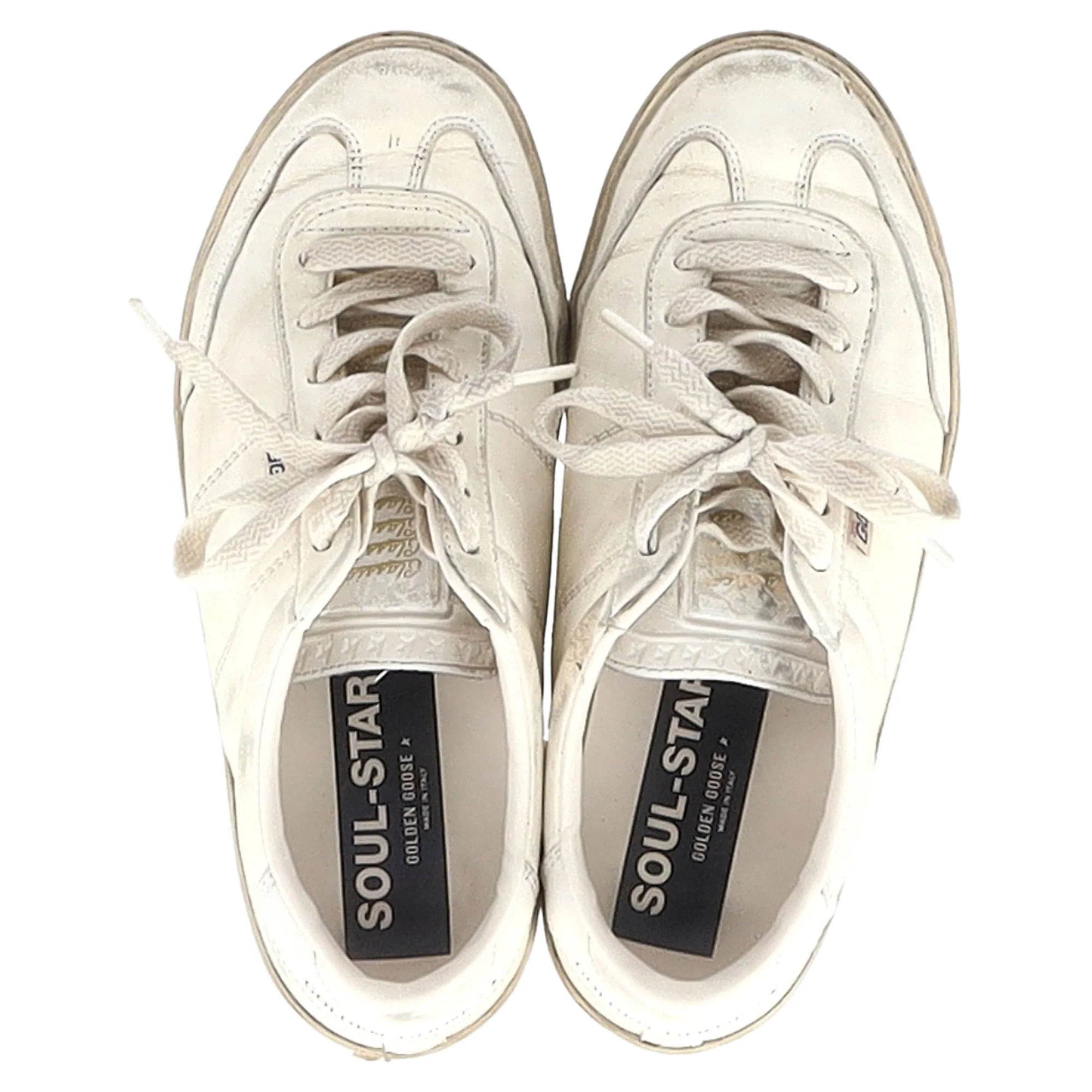 Women's Golden Goose Soul Star Sneakers In Ivory Leather - Image 6