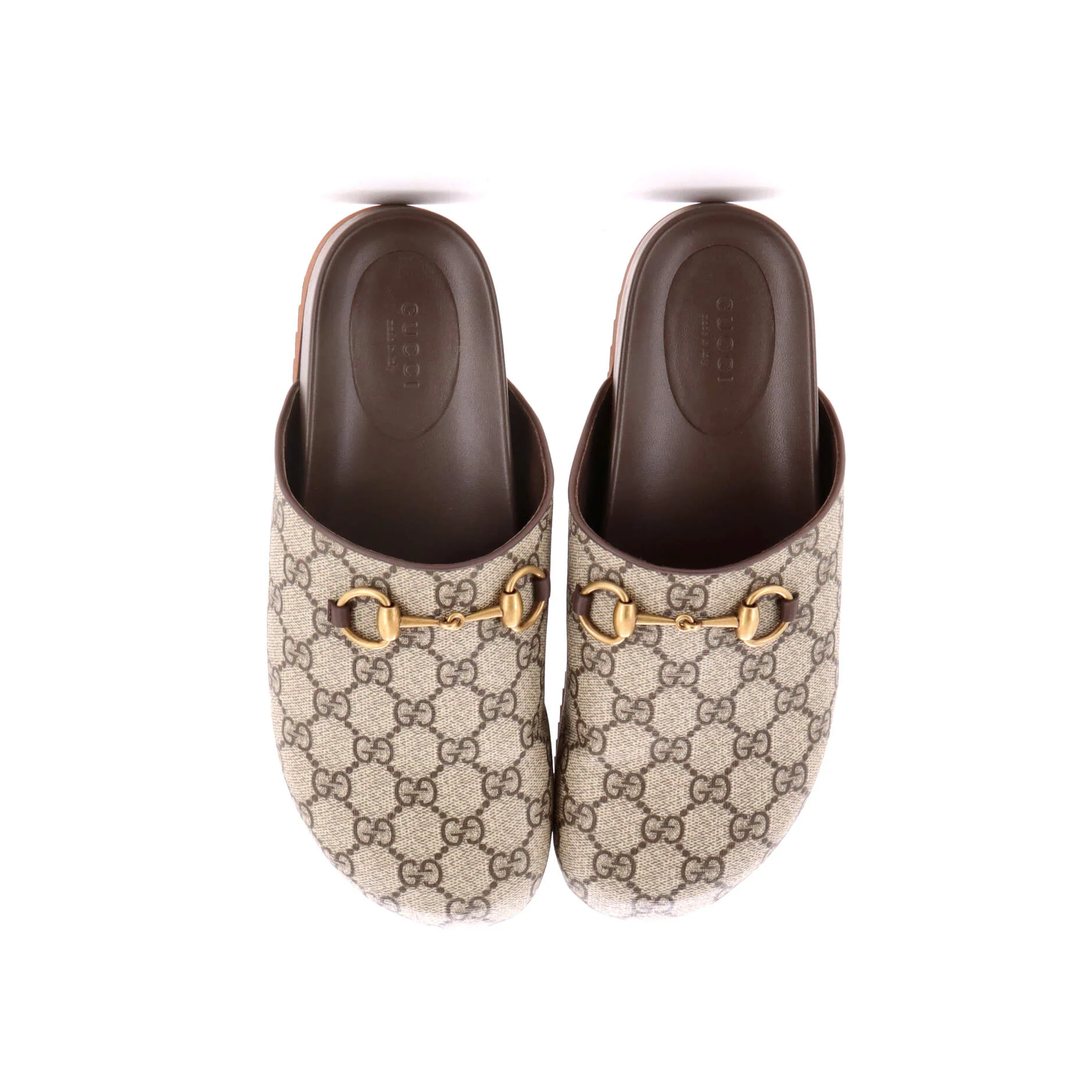 Horsebit Mule Slippers GG Coated Canvas - Image 2
