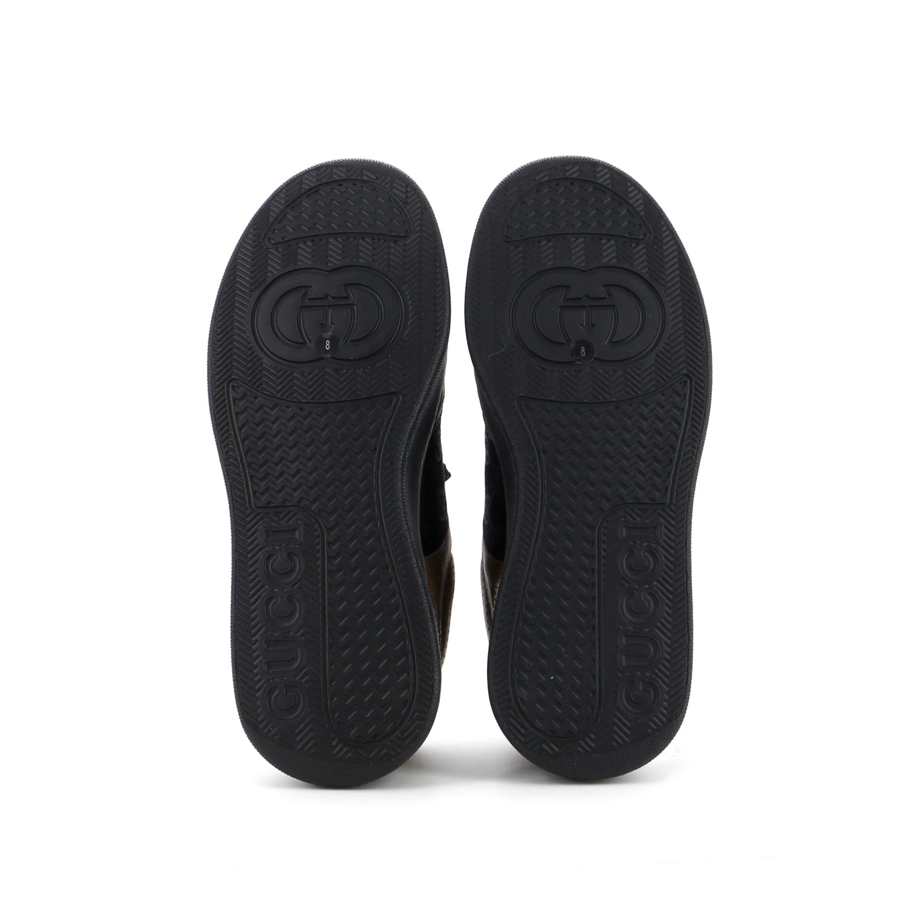 Men's Chunky Low-Top Sneakers GG Canvas with Leather - Image 4