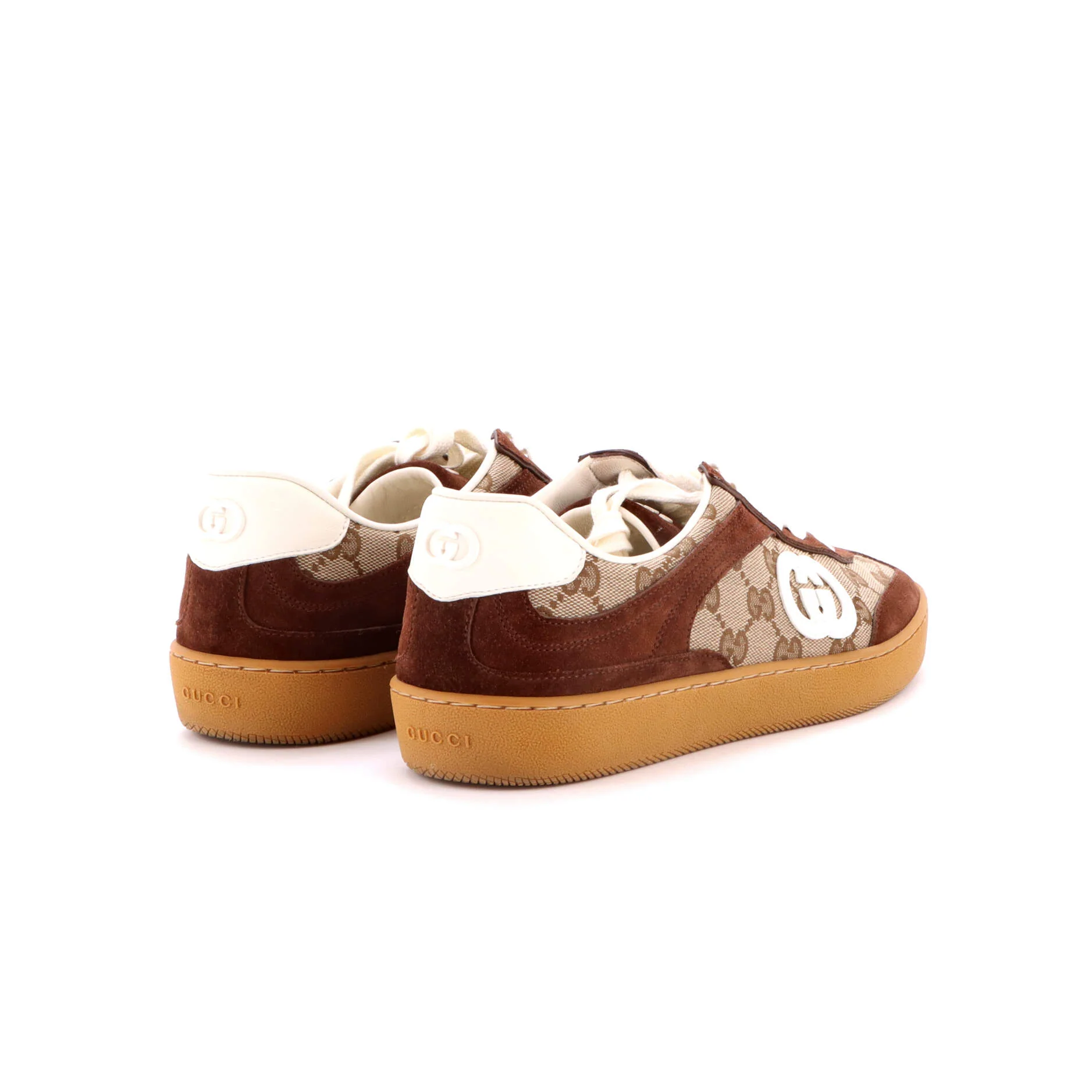 Men's G75 Sneakers Suede and GG Canvas - Image 3