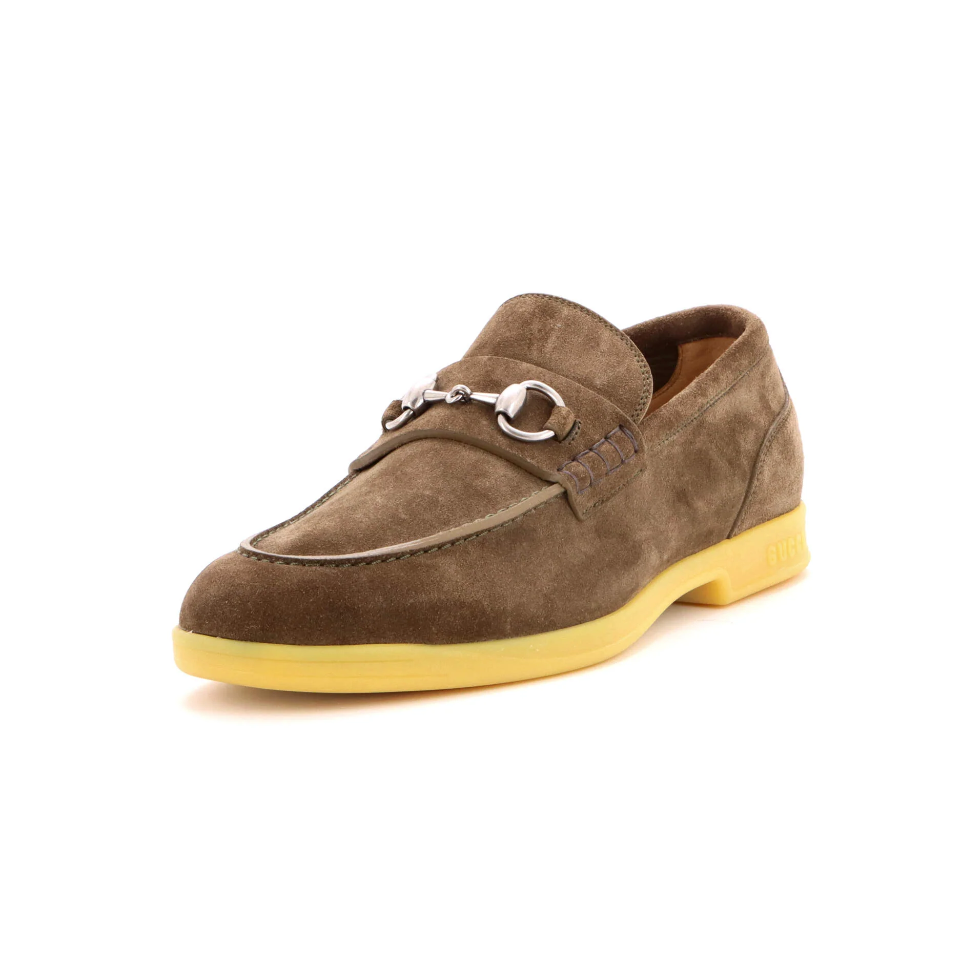 Men's Logo Horsebit Loafers Suede