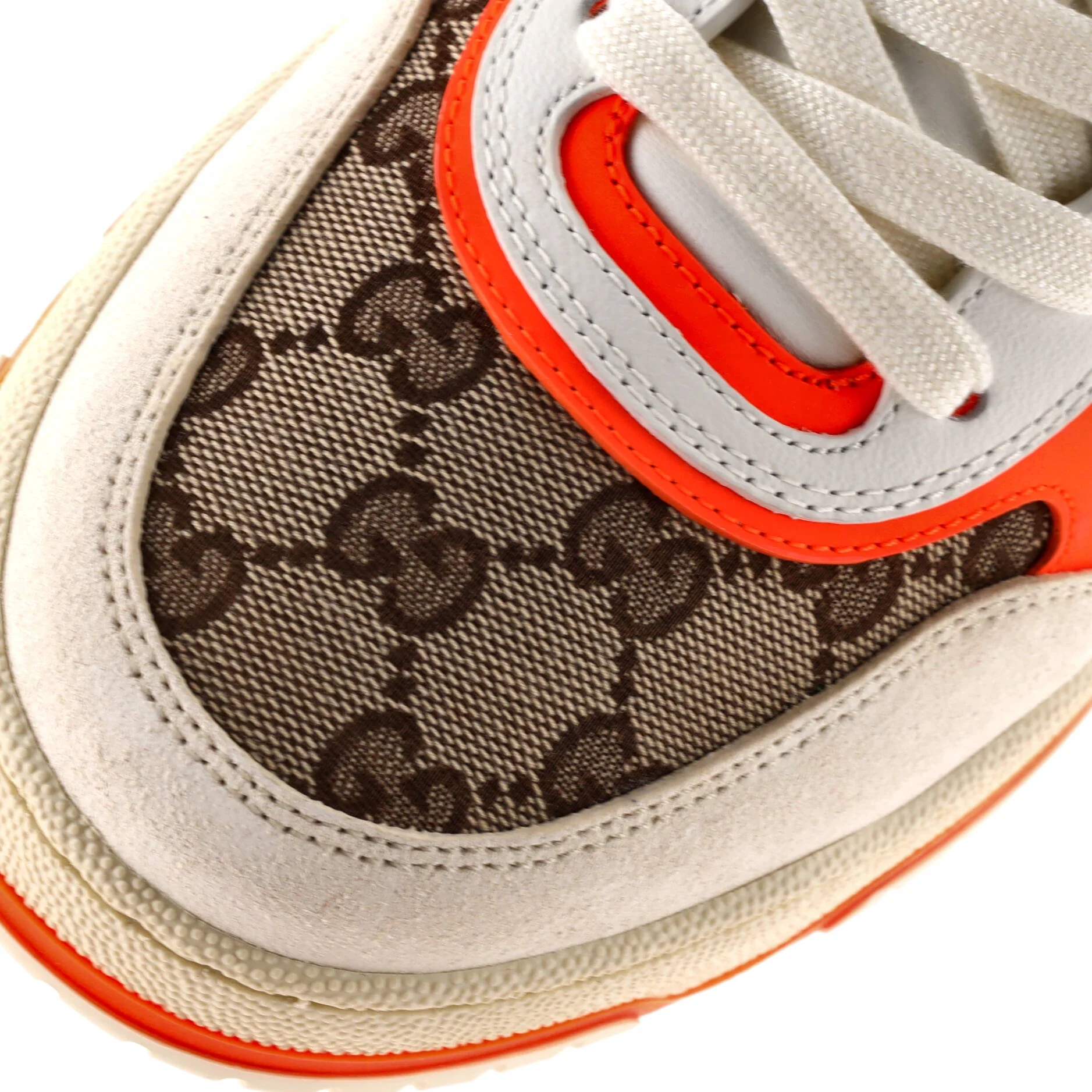 Re-Web Sneakers GG Canvas and Leather - Image 5